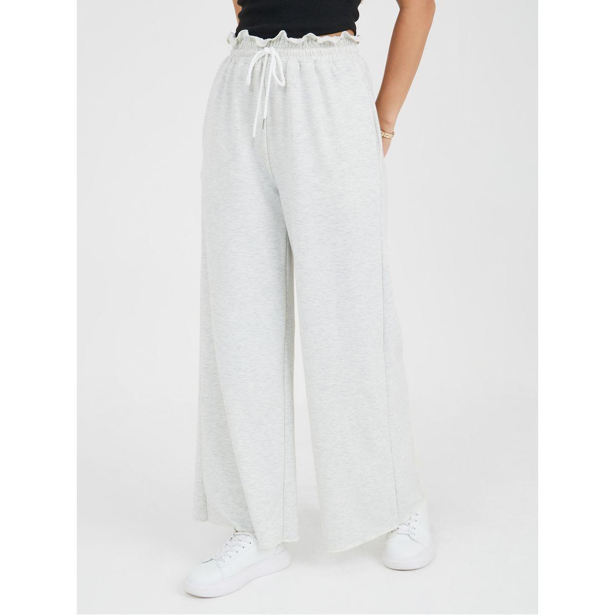 Styli Ruffled Waist Wide Leg Jogger-women-clothing-bottoms-joggers-image-1