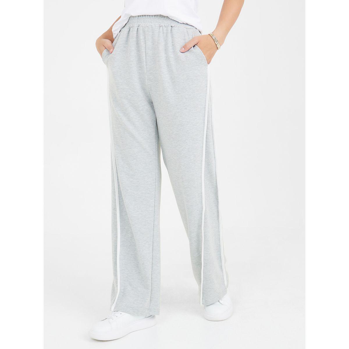 Styli Contrast Side Stripe Slouchy Fit Jogger-women-clothing-bottoms-joggers-image-1