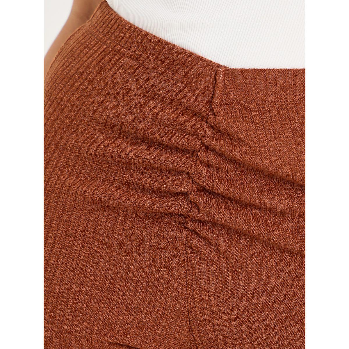 ليقنز مضلع بتفاصيل مزمومة-women-clothing-bottoms-leggings-image-4