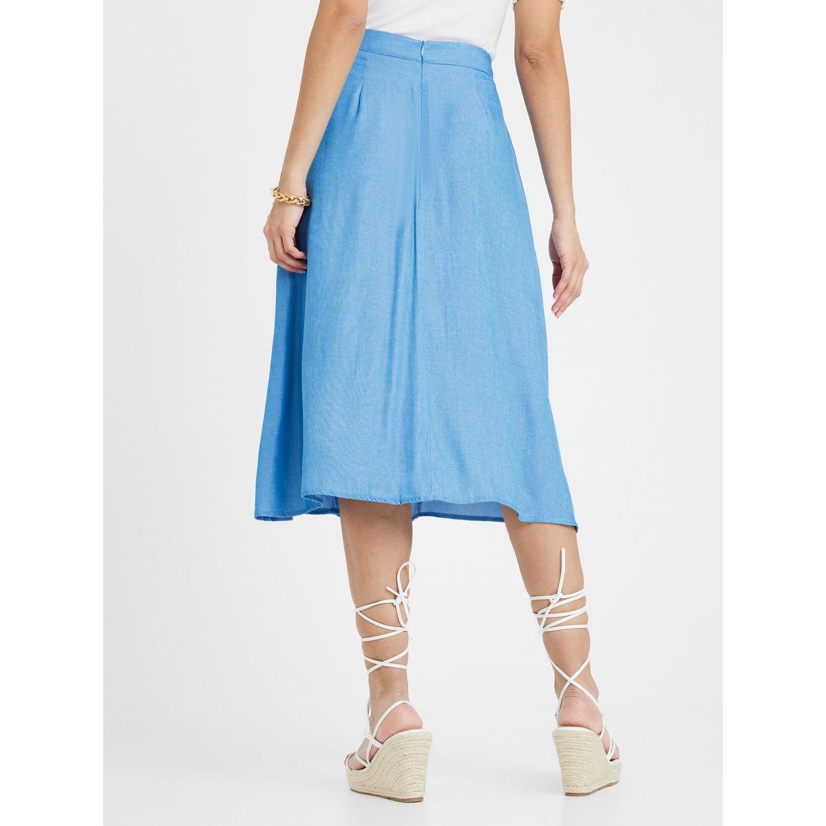 Styli Fold Pleated A-Line Midi Skirt-women-clothing-bottoms-skirts-image-4