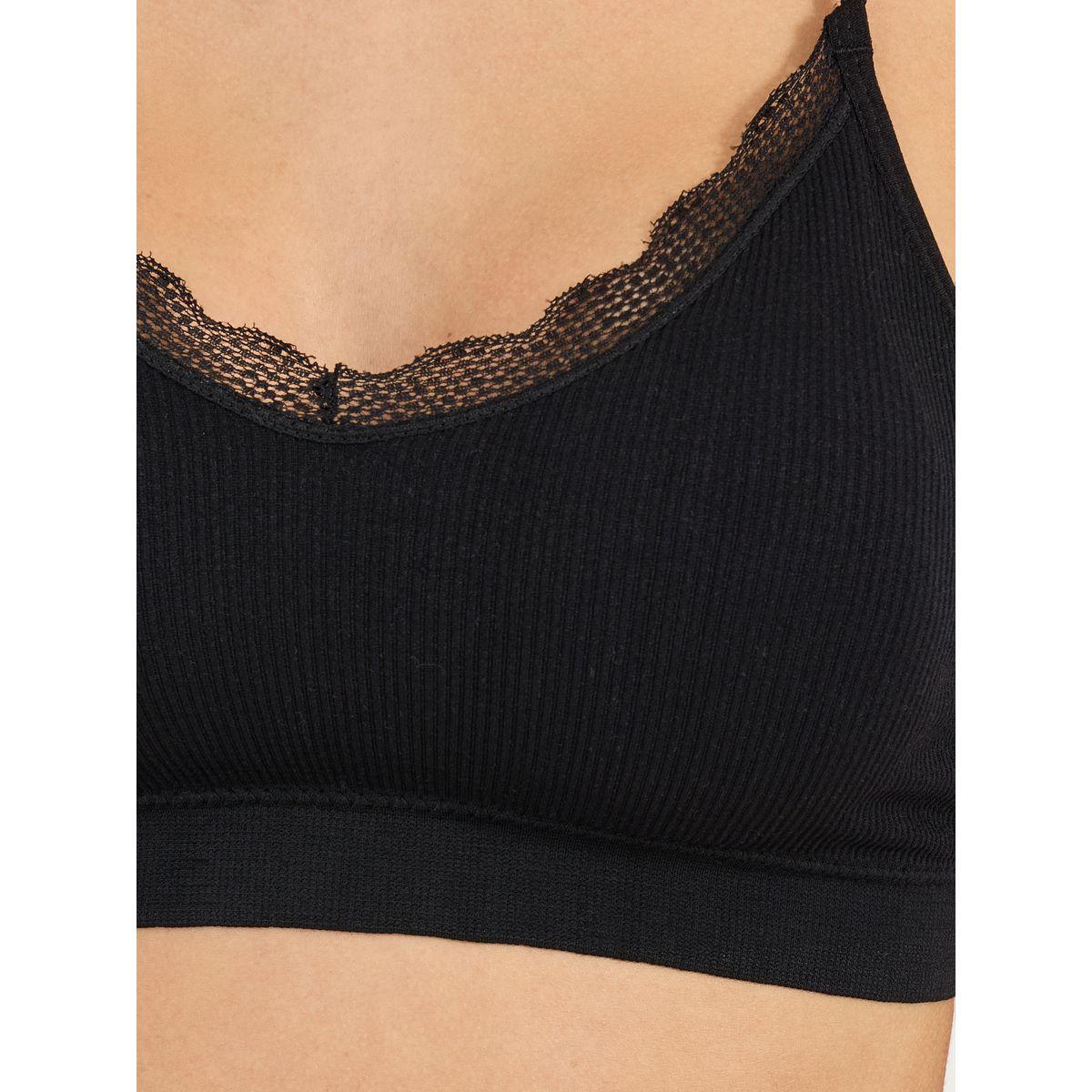 مجموعة من 3 بلوزات قصيرة بتقاصيل دانتيل-women-clothing-lingerie-bras-image-4