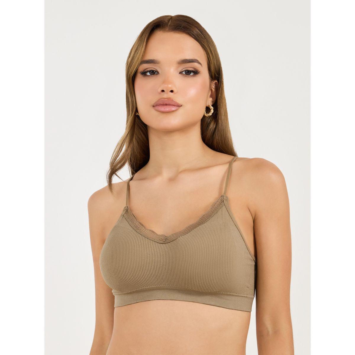 مجموعة من 3 بلوزات قصيرة بتقاصيل دانتيل-women-clothing-lingerie-bras-image-6