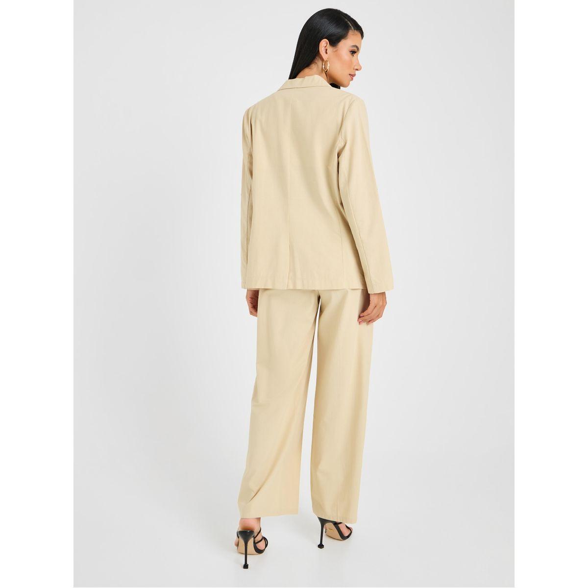 Styli Single Breasted Blazer and Wide Leg Trouser Set-women-clothing-coordsets-image-7