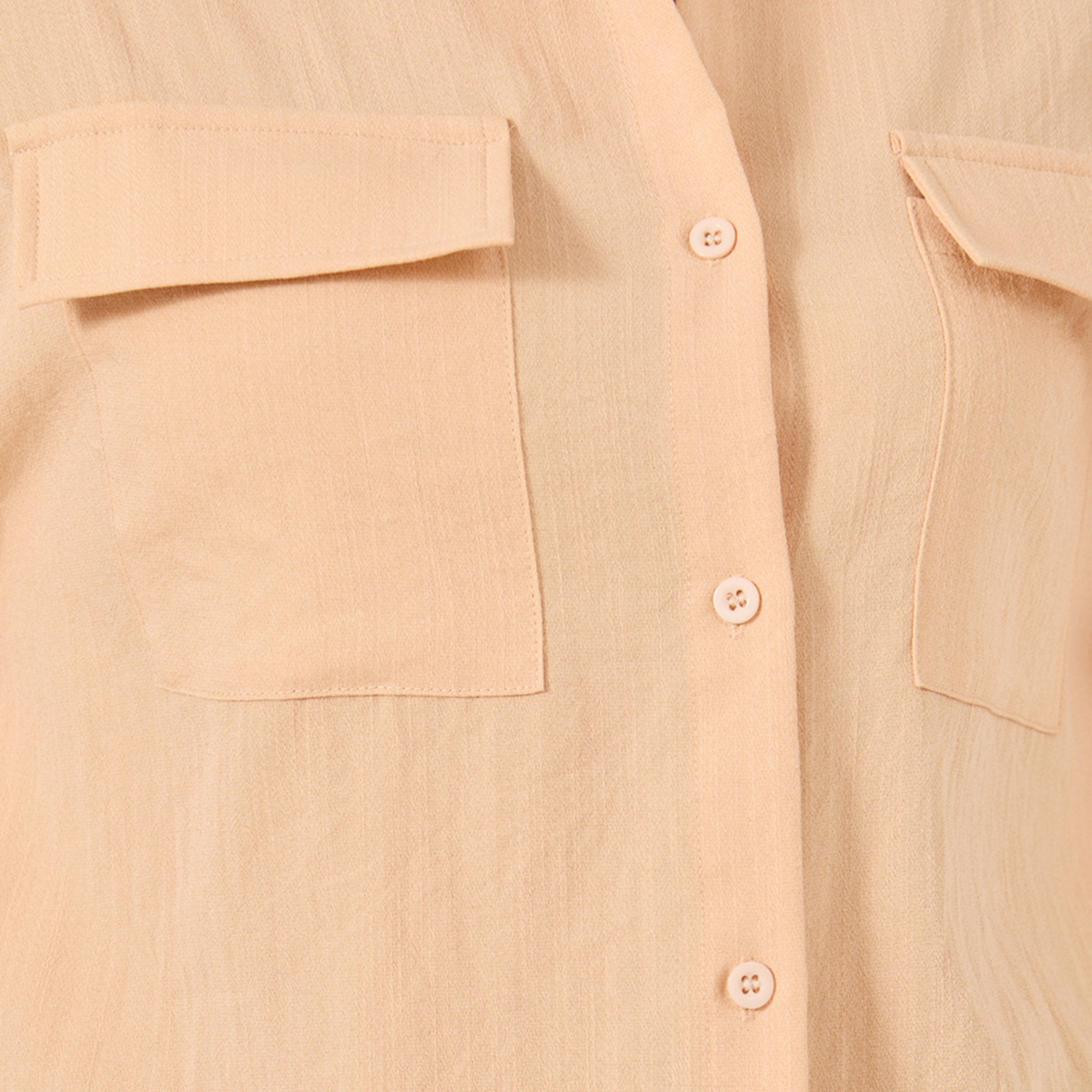 Styli Button Down Spread Collar Oversized Shirt-women-clothing-shirtsandblouses-shirts-image-4