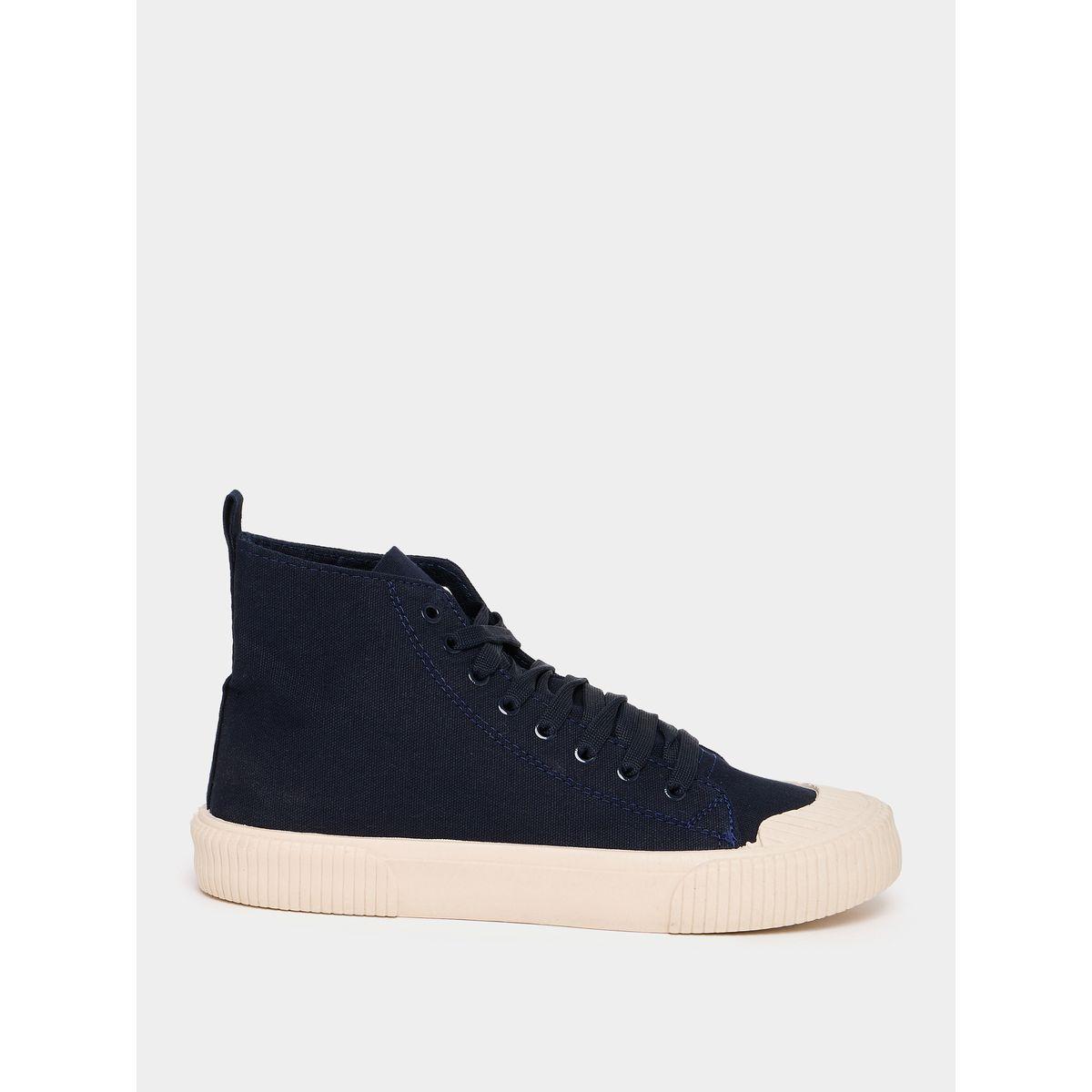Styli Hi-Top Canvas Lace Up Sneakers-men-shoes-sneakers-image-1