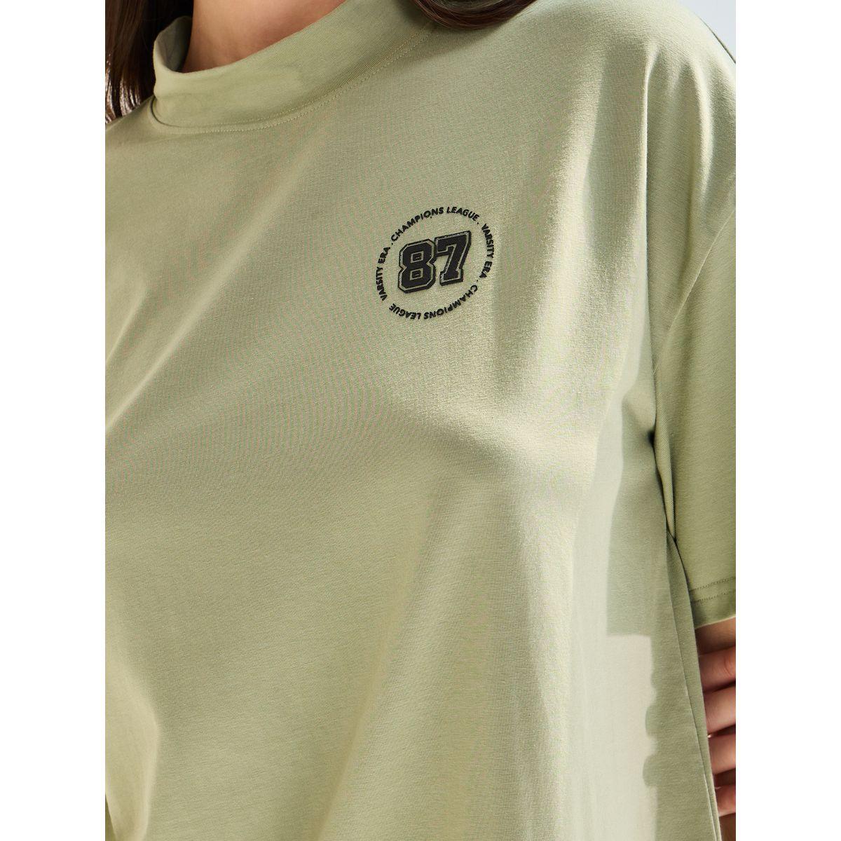تيشيرت طويل بياقة عالية-women-clothing-tshirts-image-3