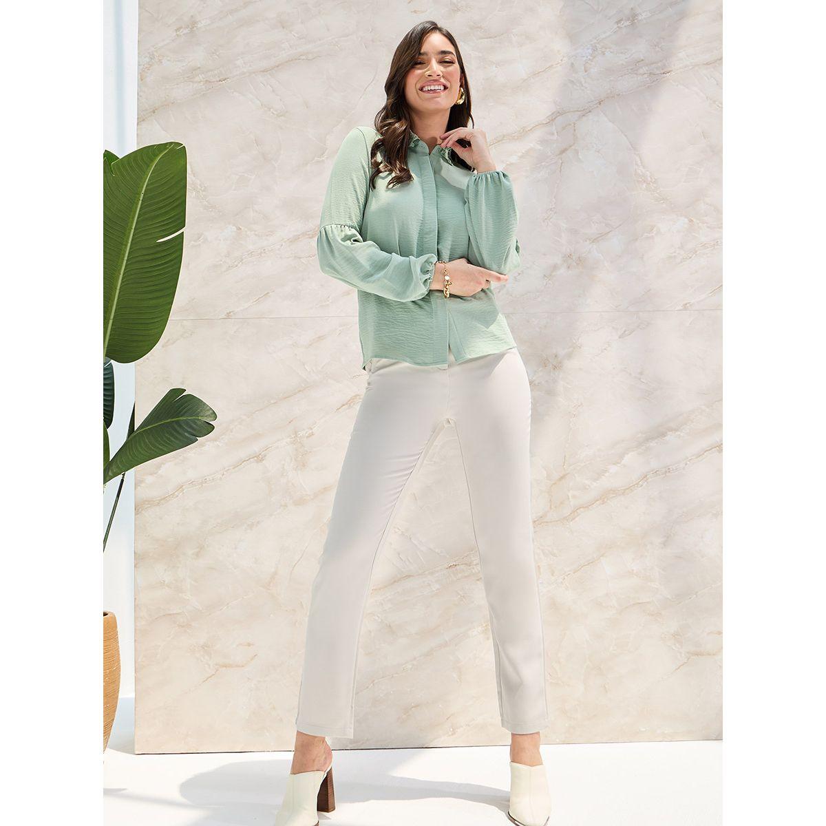 Styli Elevate Relaxed Fit Lace Collar Placket Detail Regular Length Shirt-women-clothing-shirtsandblouses-shirts-image-2
