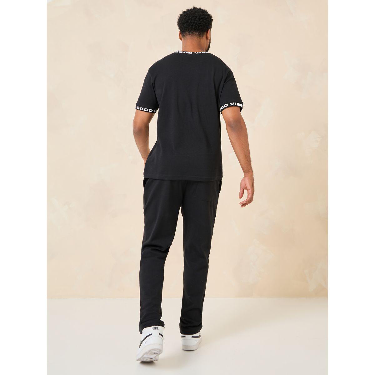 Styli Print Detail T-Shirt & Joggers Co-ords Set-men-clothing-coordsets-image-6