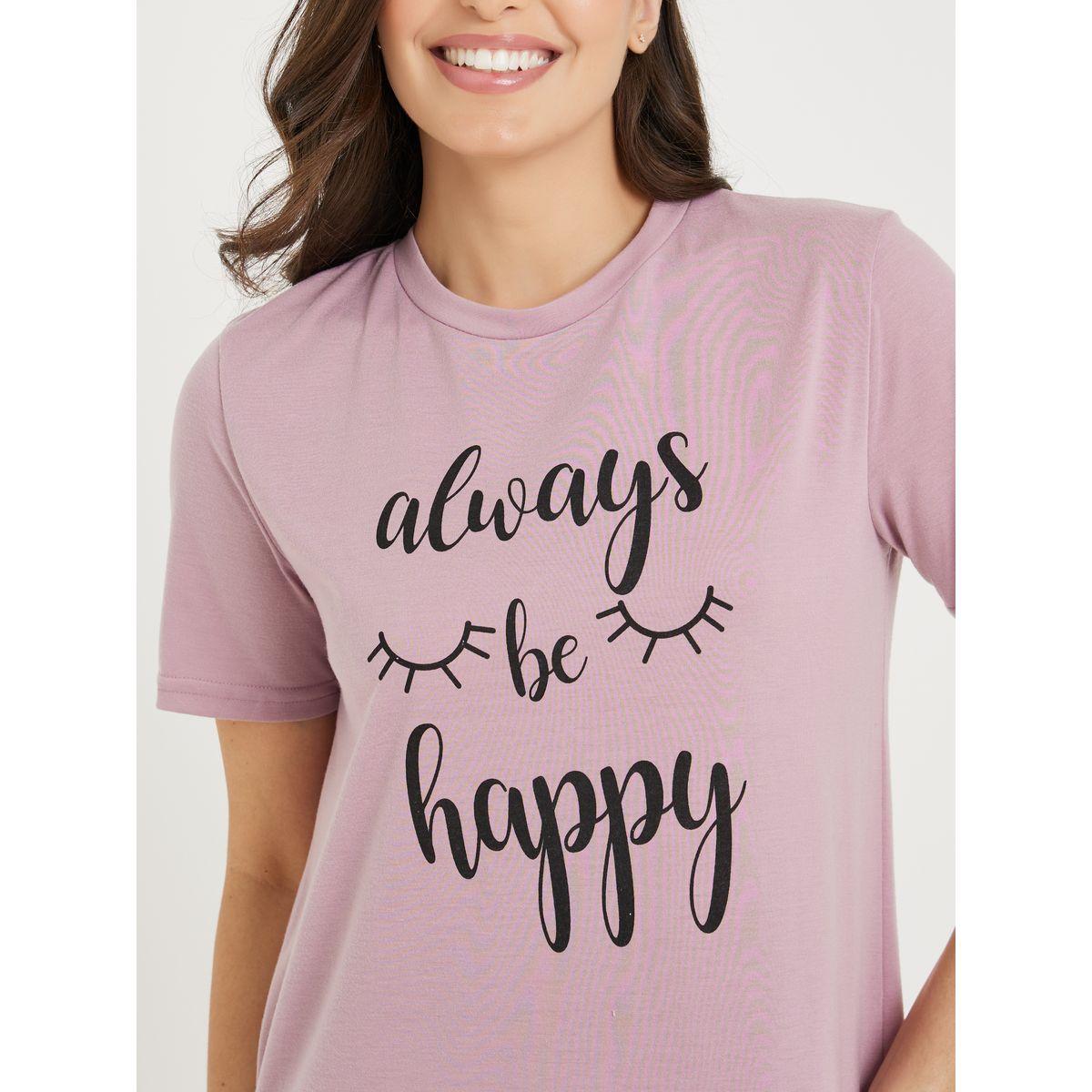 Styli Unwind Always Be Happy Ruffle Hem Sleep T-Shirt Dress-women-clothing-nightwear-nighties-image-4