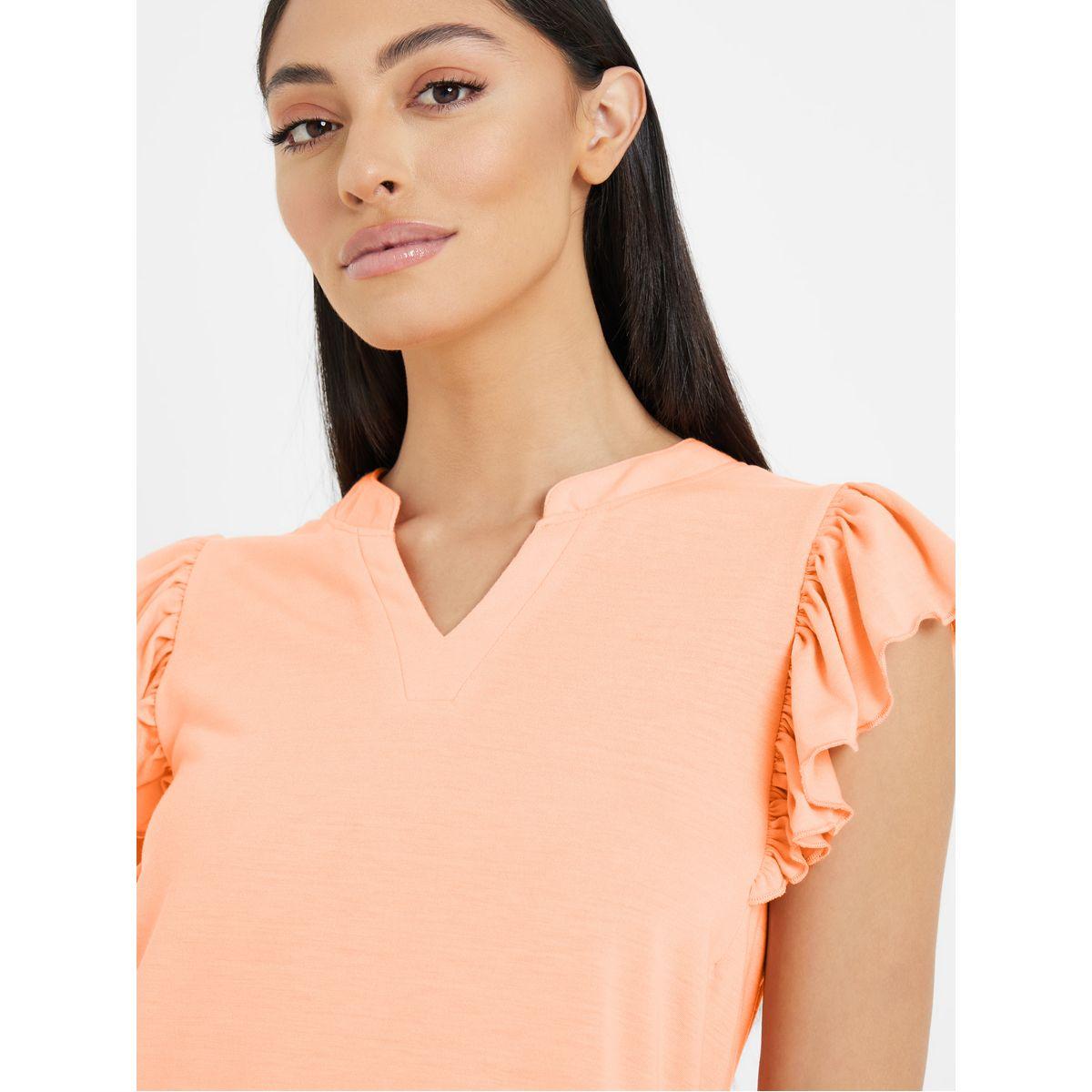 Styli Unwind Ruffle Sleeves T-shirt and Tropical Print Pyjama Set-women-clothing-nightwear-pyjamas-longsets-image-3