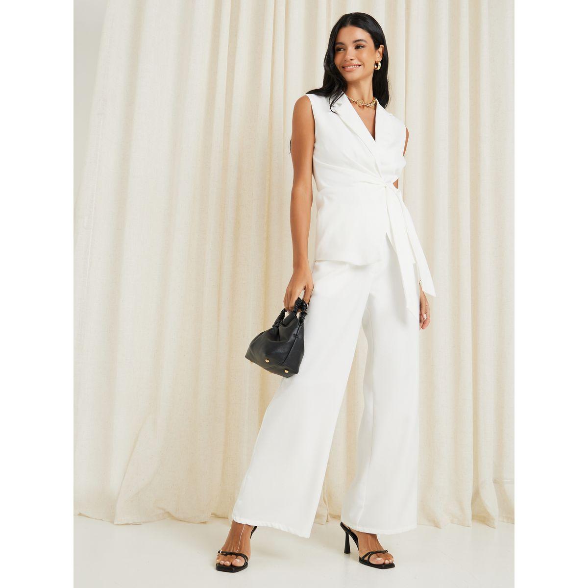 Styli High Rise Tailored Wide Leg Trouser-women-clothing-bottoms-trousers-image-1