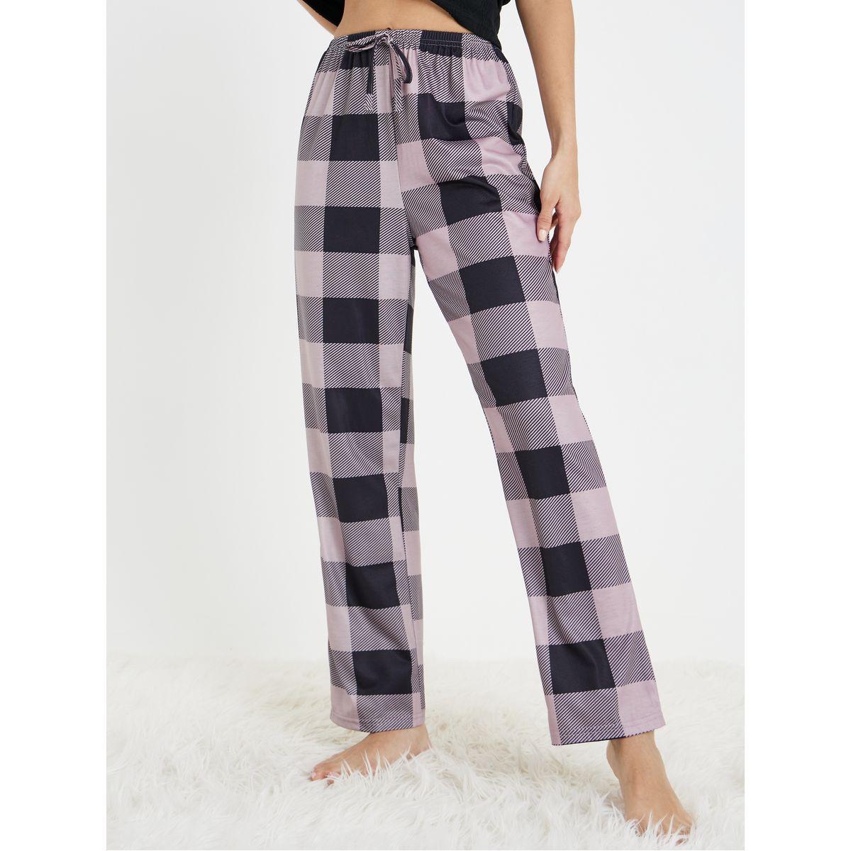 طقم بيجاما من ( تيشيرت + بنطال )-women-clothing-nightwear-pyjamas-longsets-image-5