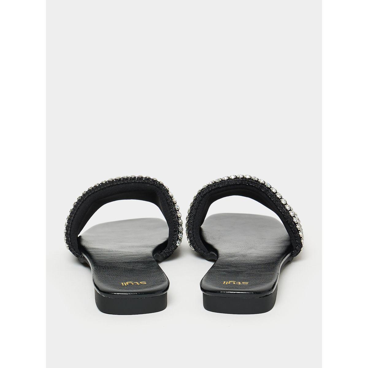Styli Embellished Strap Flat Sandals-women-shoes-sandals-flats-image-3
