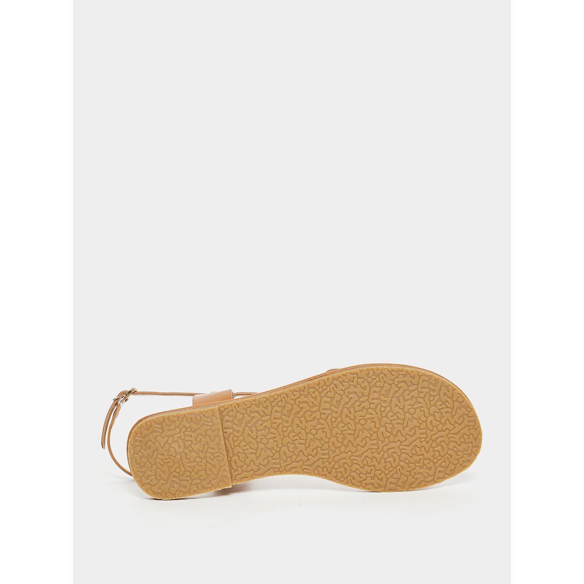 Styli Cross Strap Toe Loop Flat Sandals-women-shoes-sandals-flats-image-6