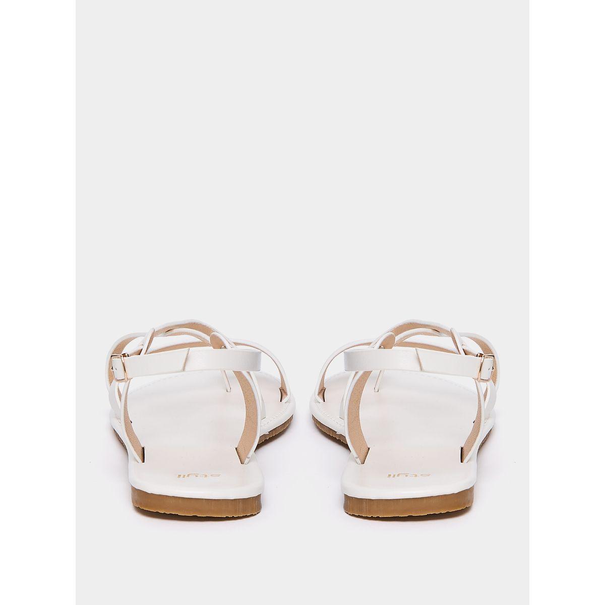 صندل فلات بسيور كروس-women-shoes-sandals-flats-image-4