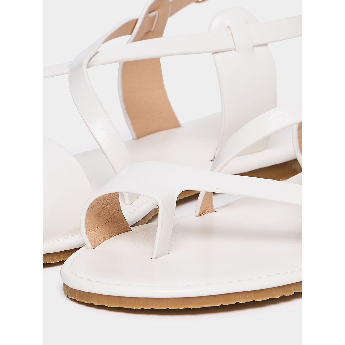 Styli Cross Strap Toe Loop Flat Sandals-women-shoes-sandals-flats-image-6