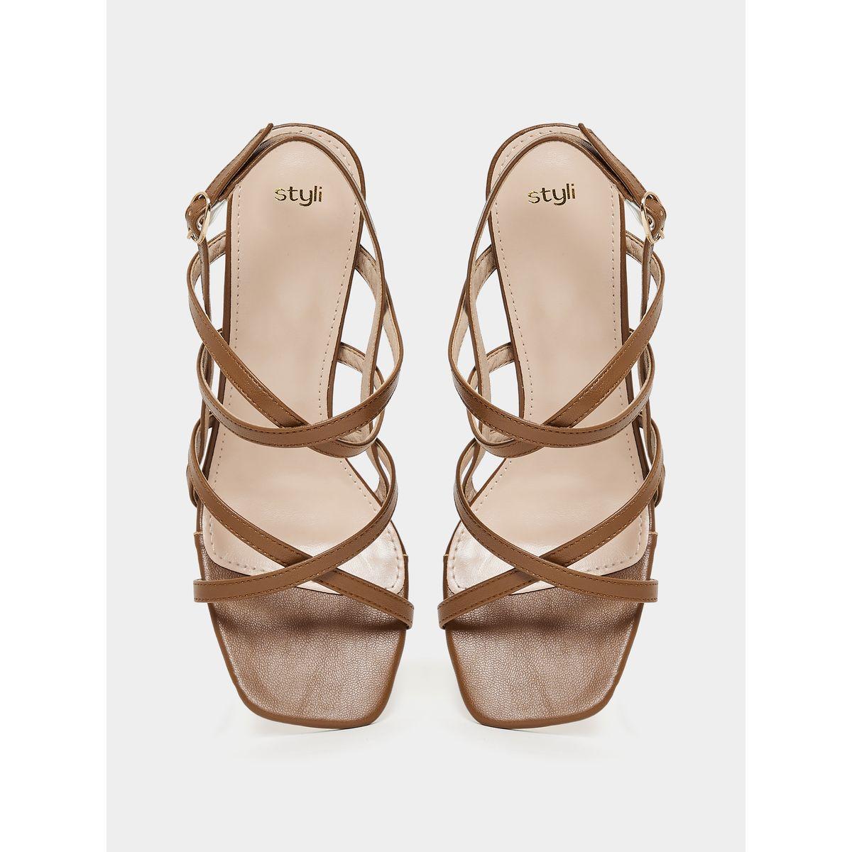 Styli Cross Strap High Heel Sandals-women-shoes-heels-image-4