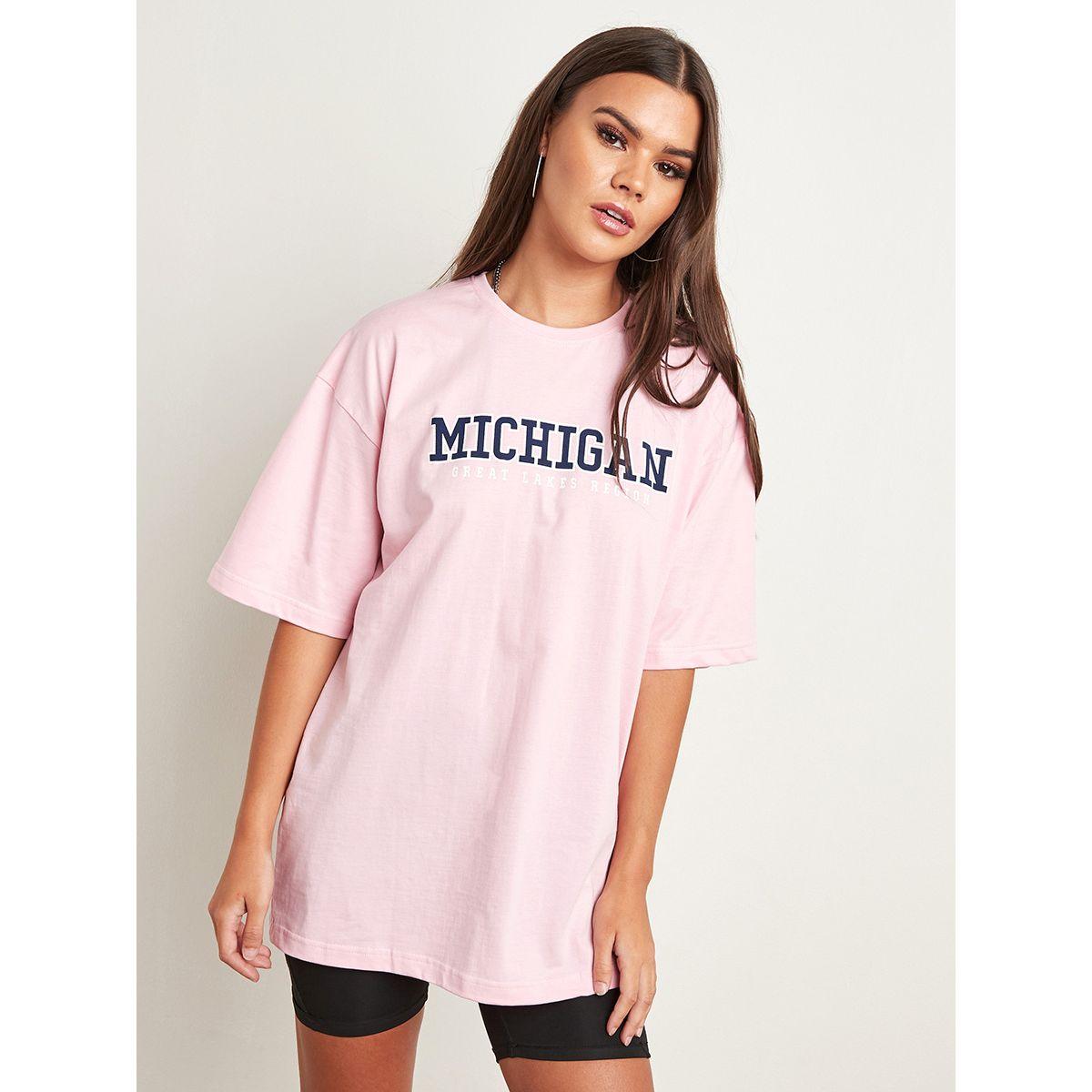 تيشيرت واسع بطبعة كتابة-women-clothing-tshirts-image-1
