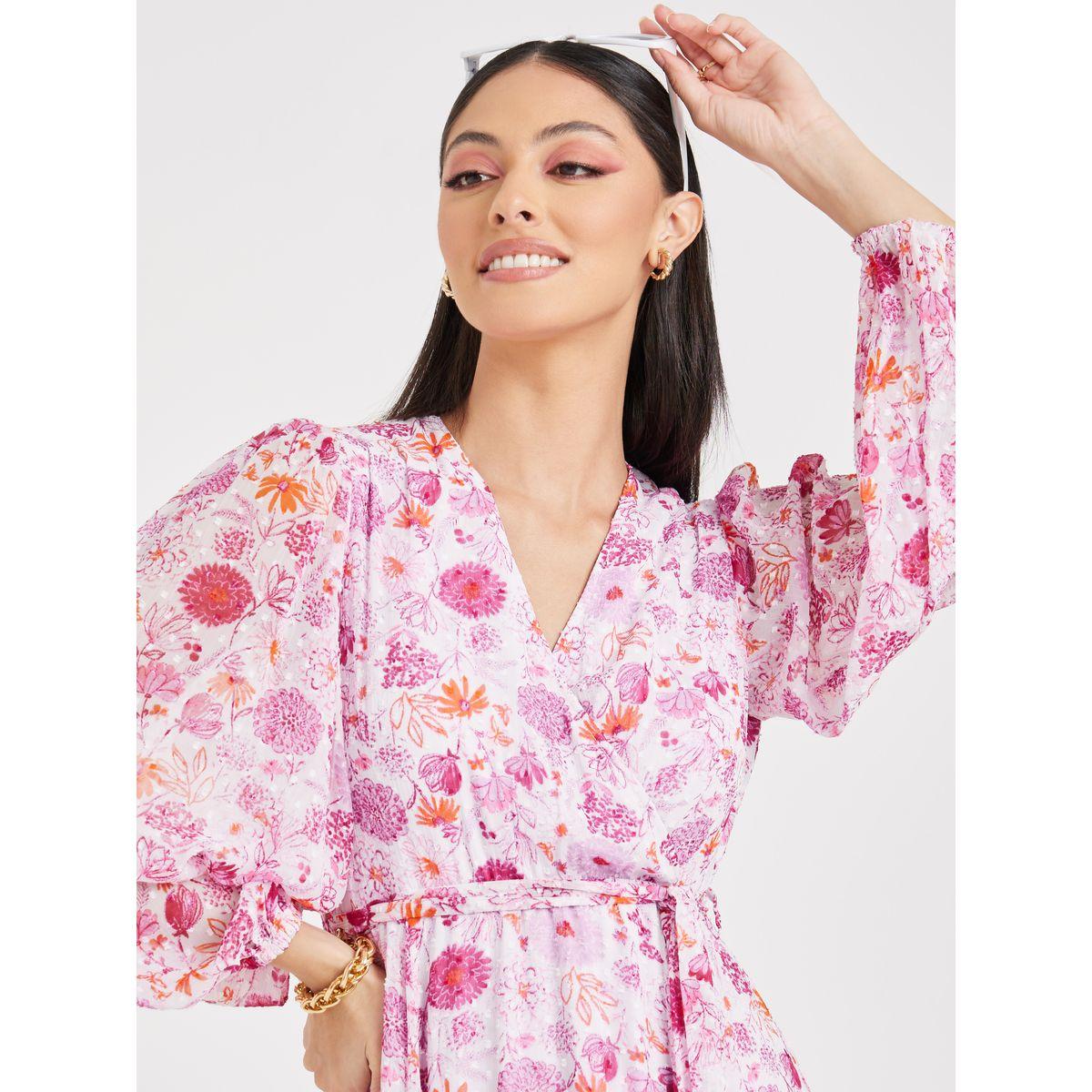 Styli  Floral AOP Wrap Midi Dress-women-clothing-dresses-image-3