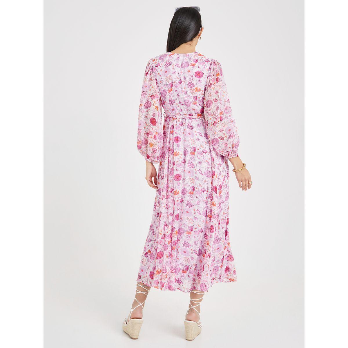 Styli  Floral AOP Wrap Midi Dress-women-clothing-dresses-image-4