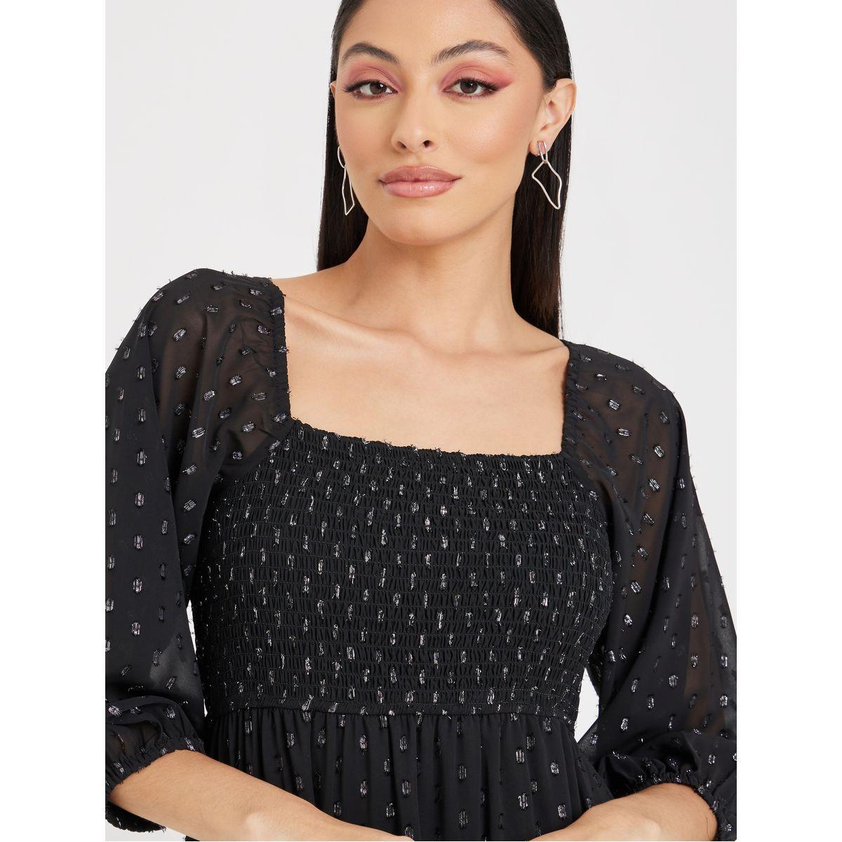 Styli Lurex Textured Tiered Maxi Dress-women-clothing-dresses-image-3