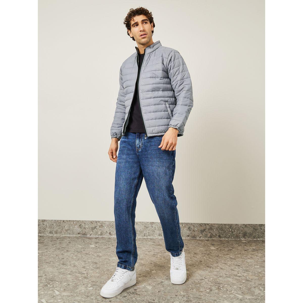Styli Zip Through Relaxed Fit Puffer Jacket-men-clothing-jacketsandblazers-jackets-image-2