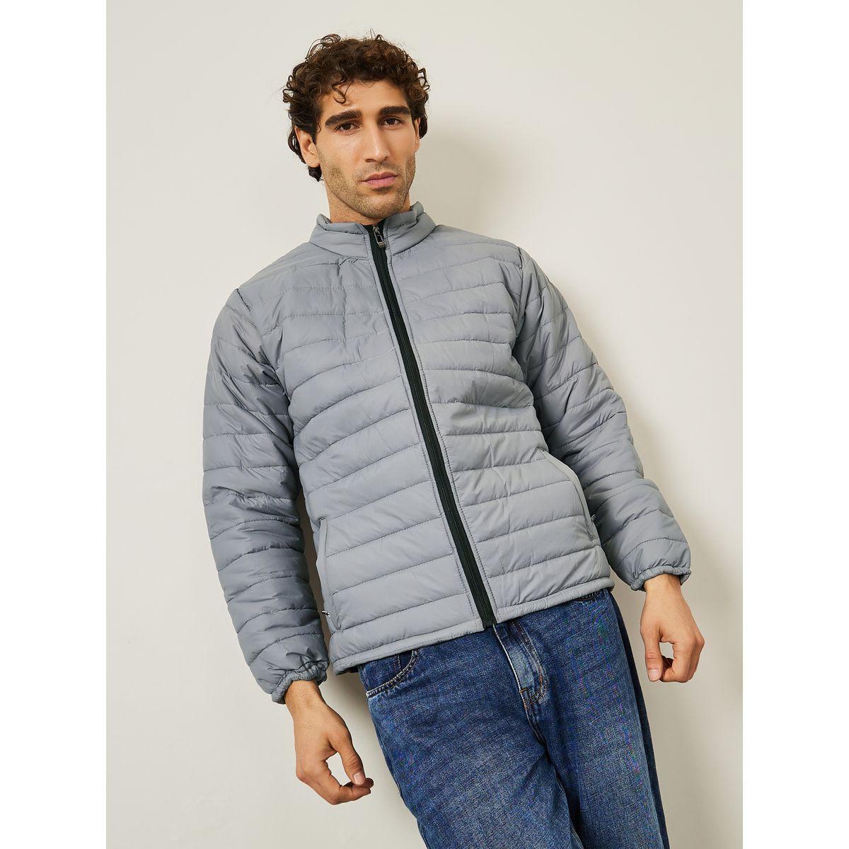 Styli Zip Through Relaxed Fit Puffer Jacket-men-clothing-jacketsandblazers-jackets-image-3