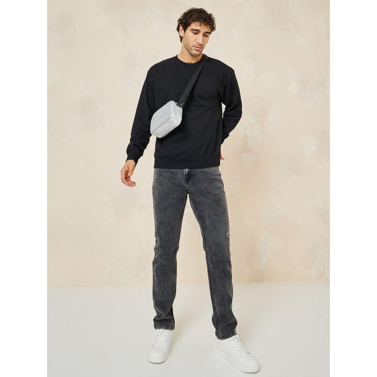 Styli Relaxed Fit Cotton Terry Sweatshirt-men-winterwear-hoodiesandsweatshirts-image-2