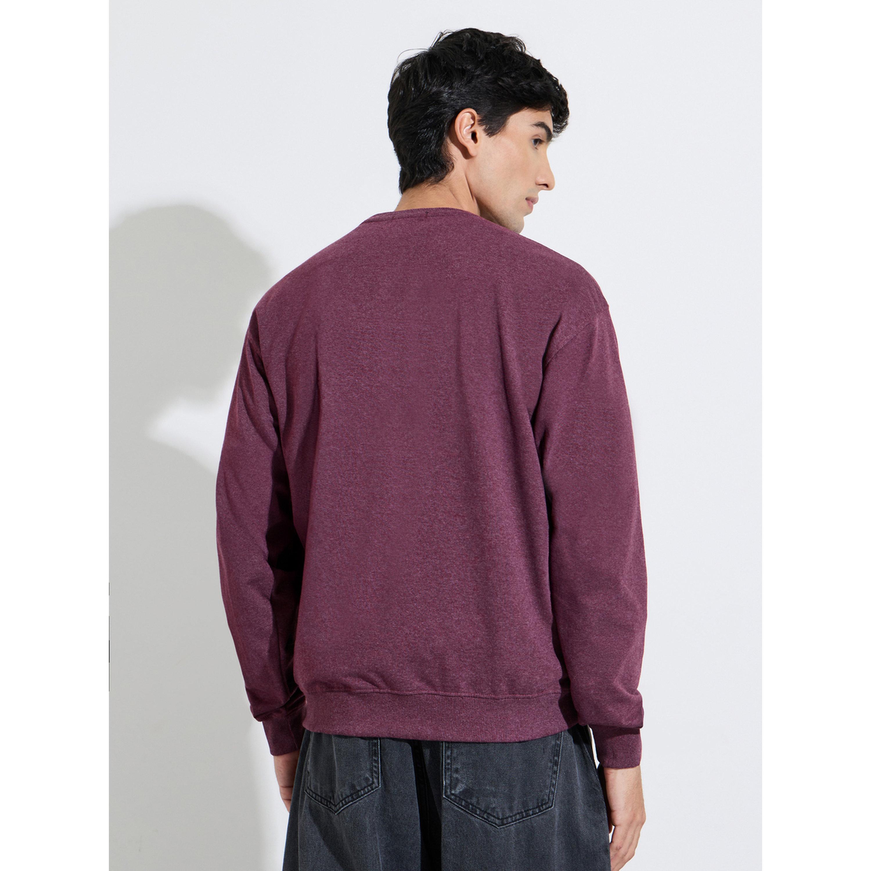 سويتر قطن بقصة مريحة - أرجواني-men-winterwear-hoodiesandsweatshirts-image-4