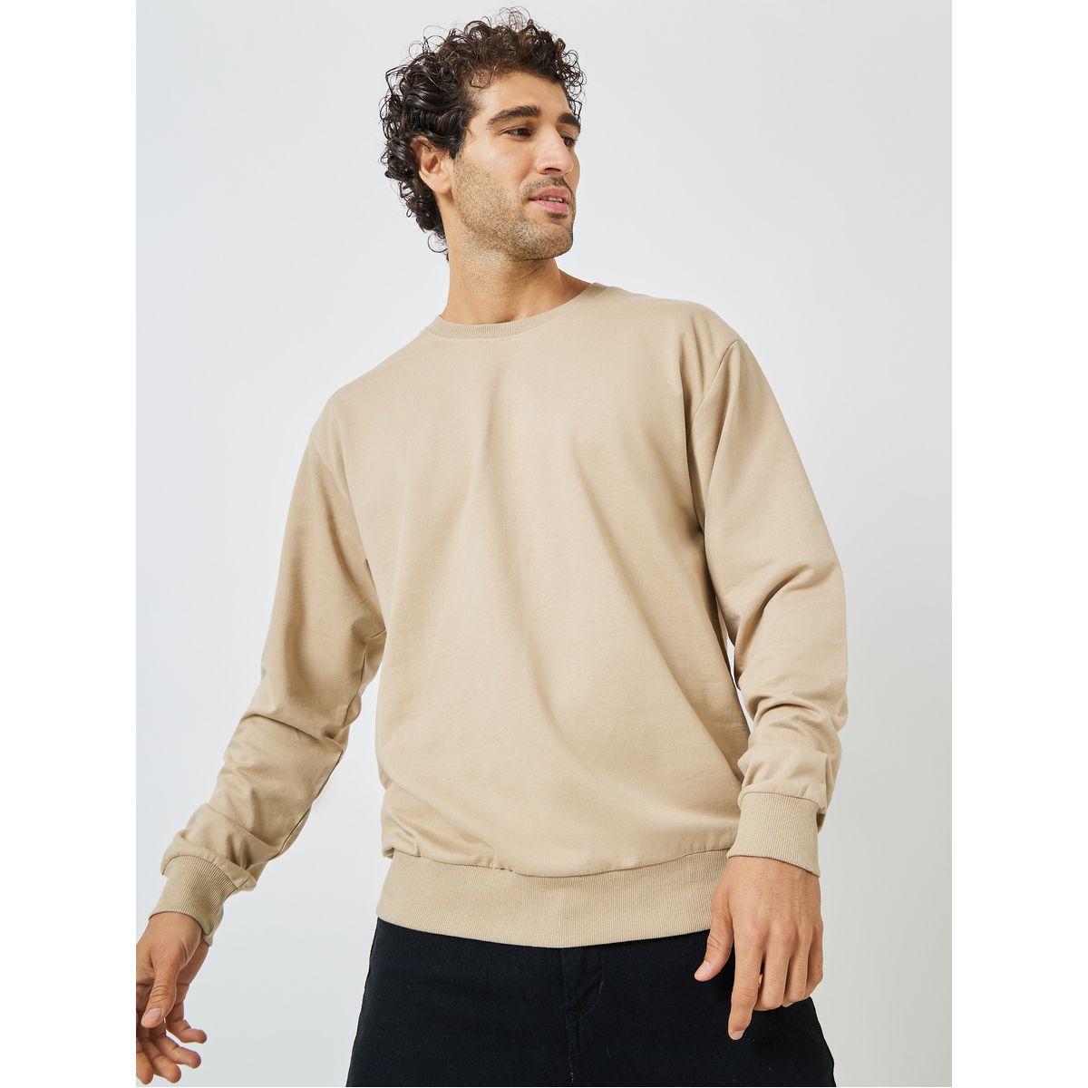 Styli Relaxed Fit Cotton Terry Sweatshirt-men-winterwear-hoodiesandsweatshirts-image-1