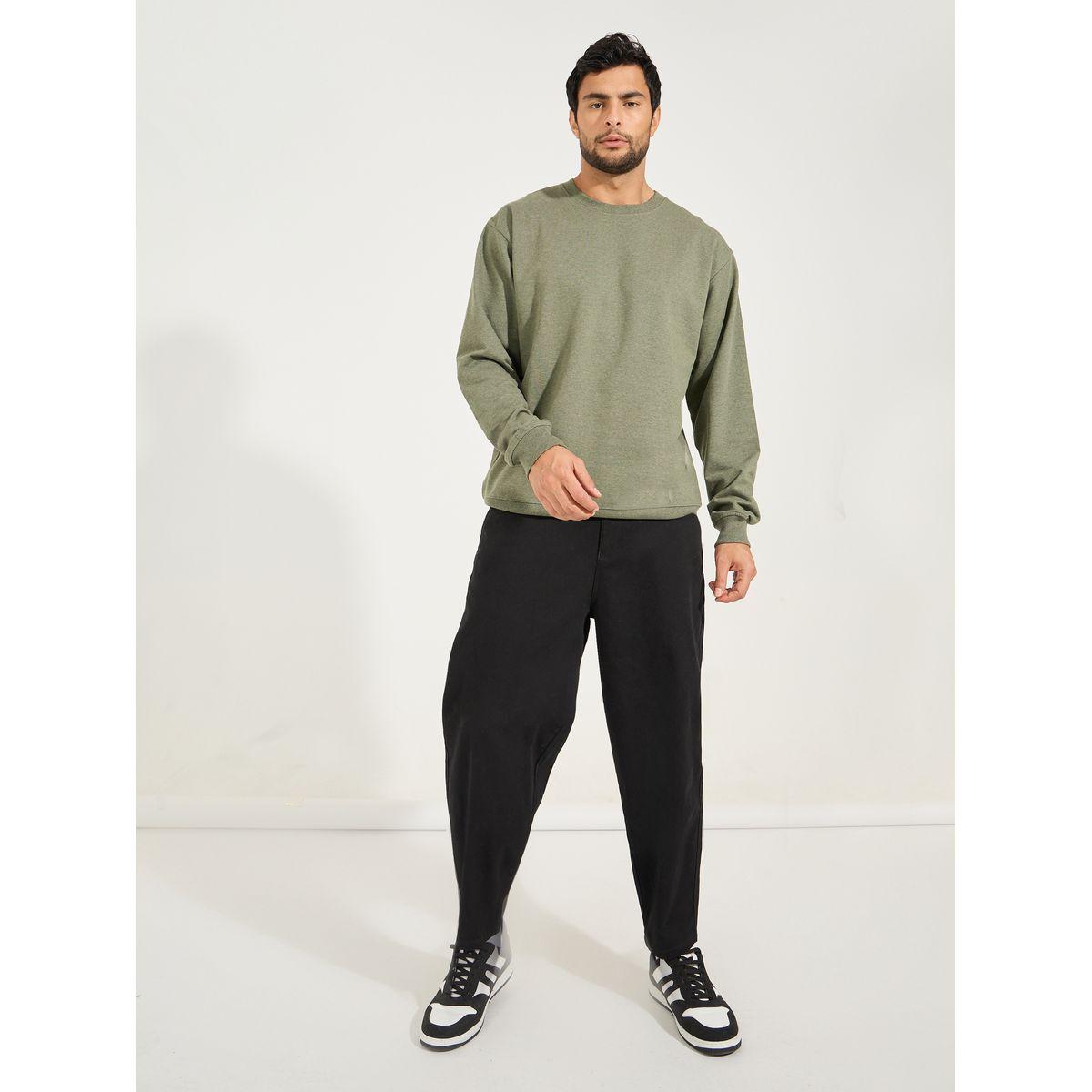 Styli Relaxed Fit Cotton Terry Sweatshirt-men-winterwear-hoodiesandsweatshirts-image-2