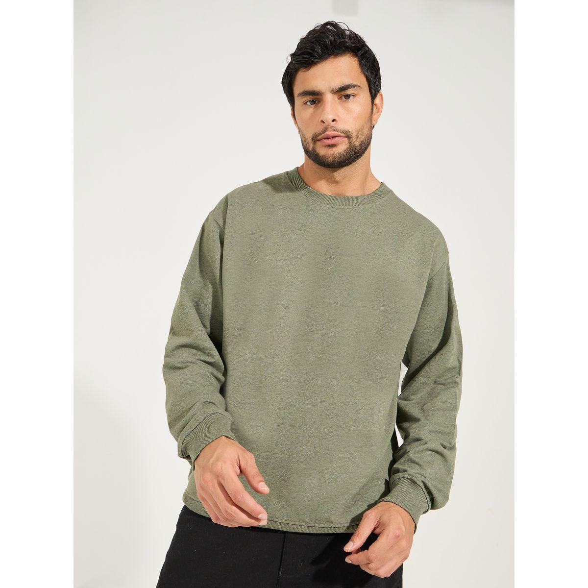 Styli Relaxed Fit Cotton Terry Sweatshirt-men-winterwear-hoodiesandsweatshirts-image-3