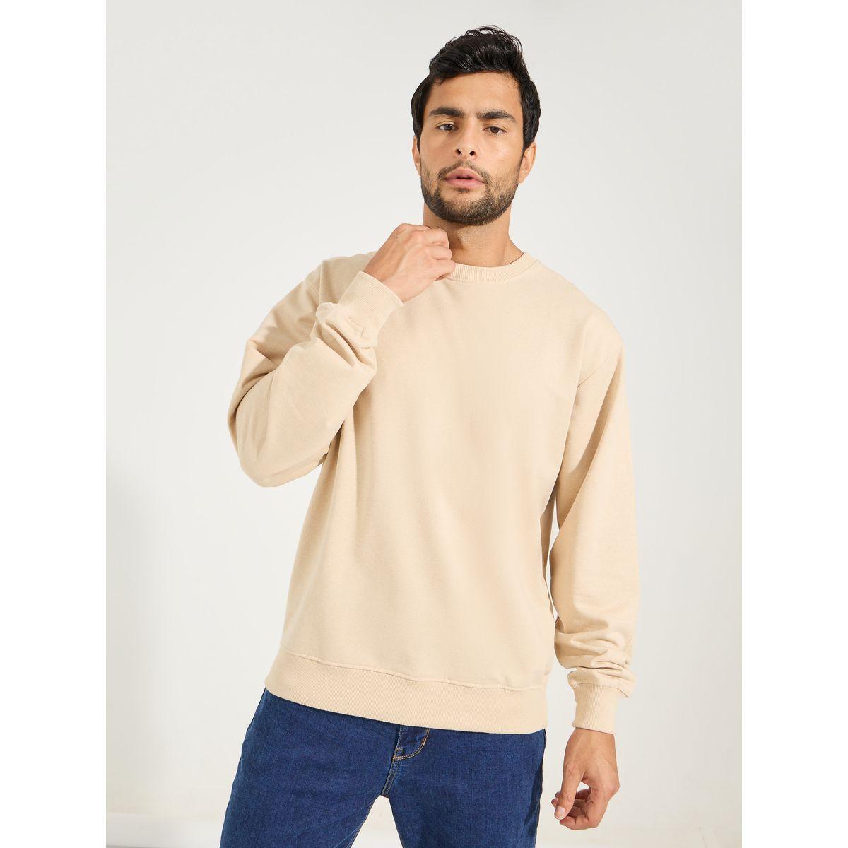 سويت شيرت تيري بقصة مريحة-men-winterwear-hoodiesandsweatshirts-image-1