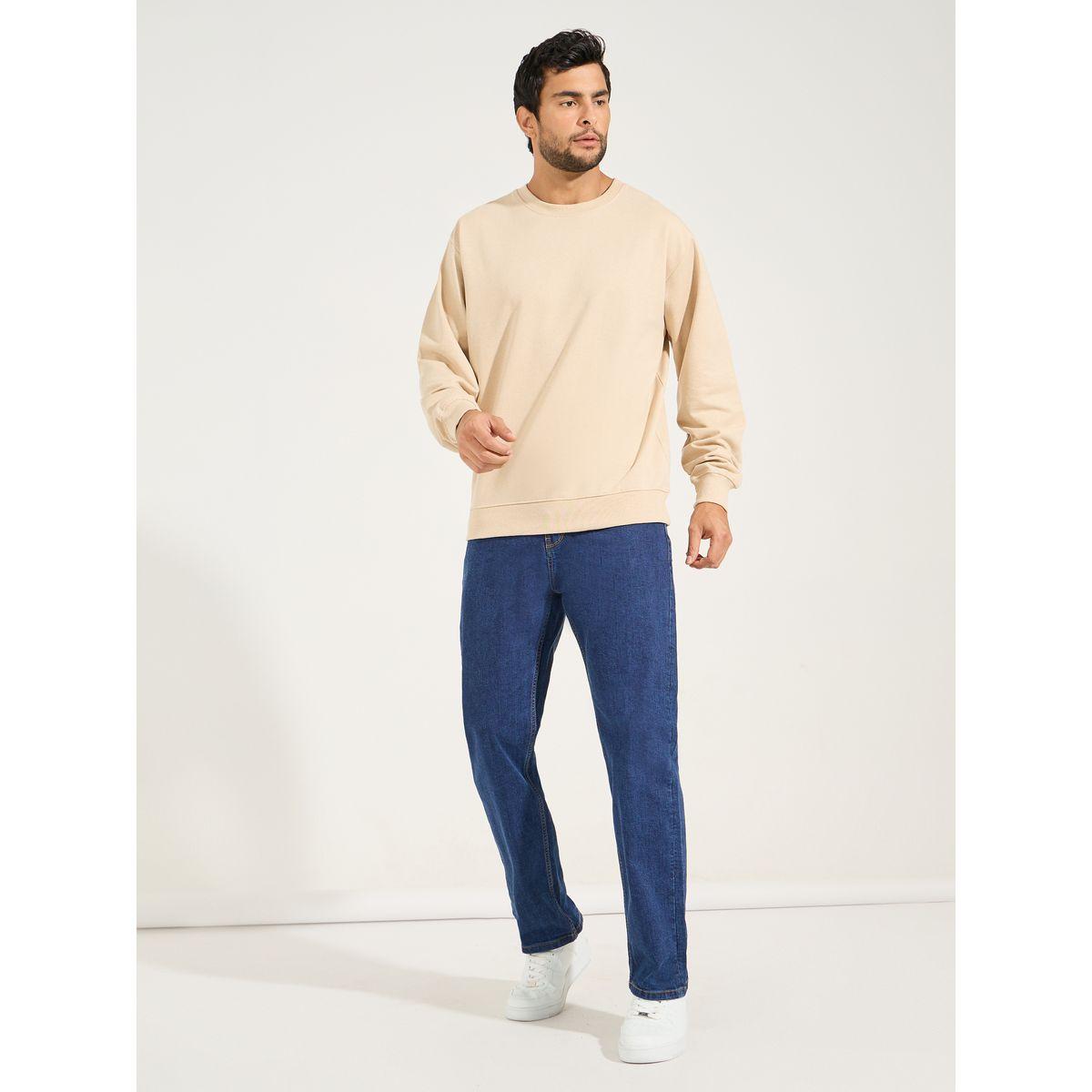 سويت شيرت تيري بقصة مريحة-men-winterwear-hoodiesandsweatshirts-image-2