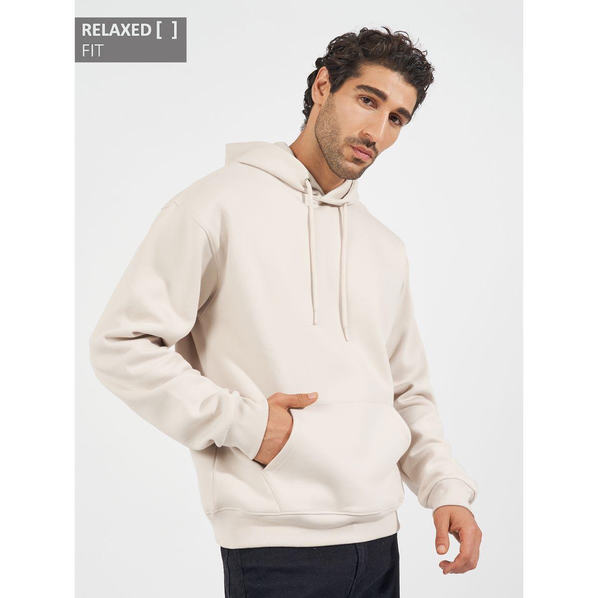 هودي فليس بقصة مريحة وجيوب كانجارو-men-winterwear-hoodiesandsweatshirts-image-1