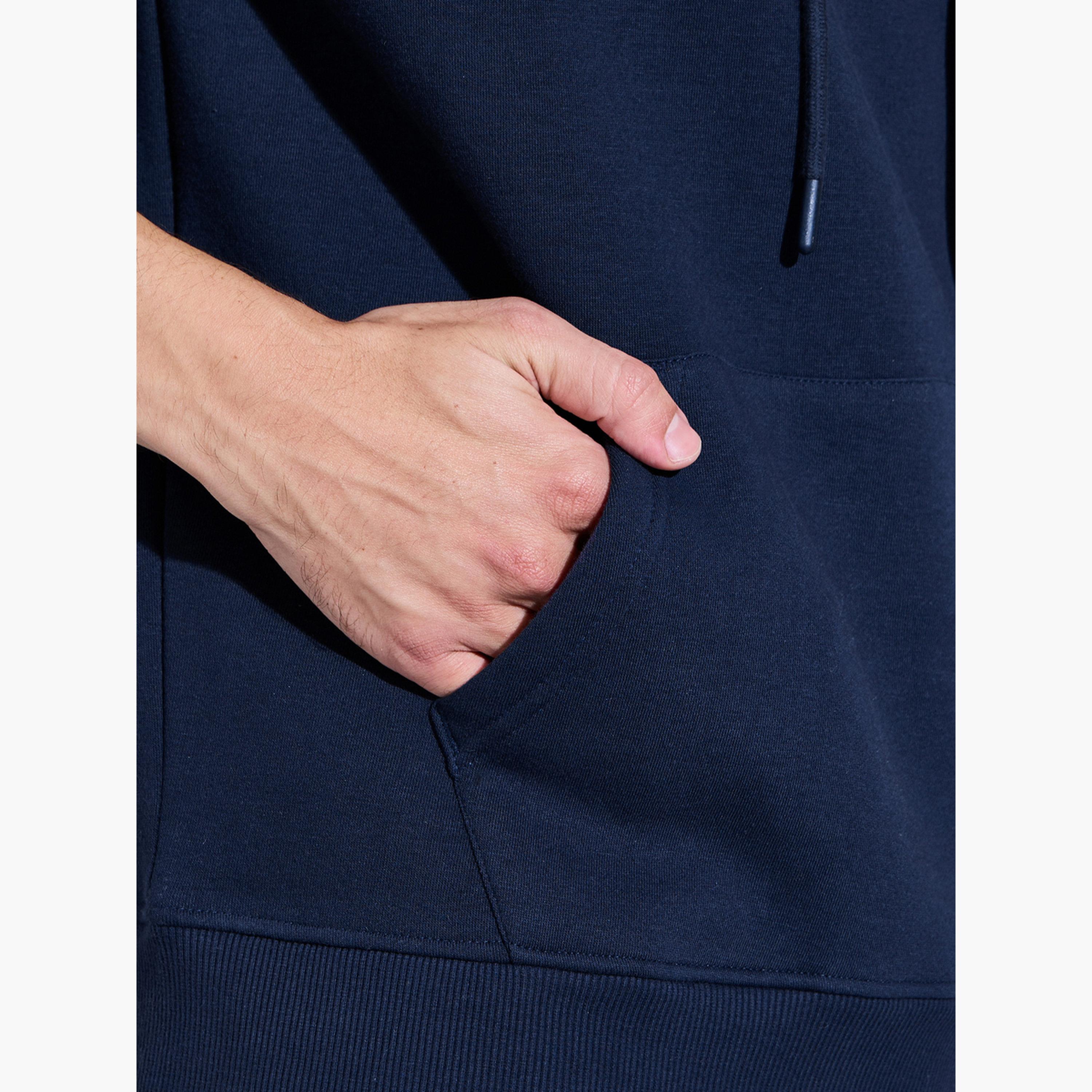 Styli Relaxed Fit Fleece Hoodie with Kangaroo Pocket-men-winterwear-hoodiesandsweatshirts-image-5