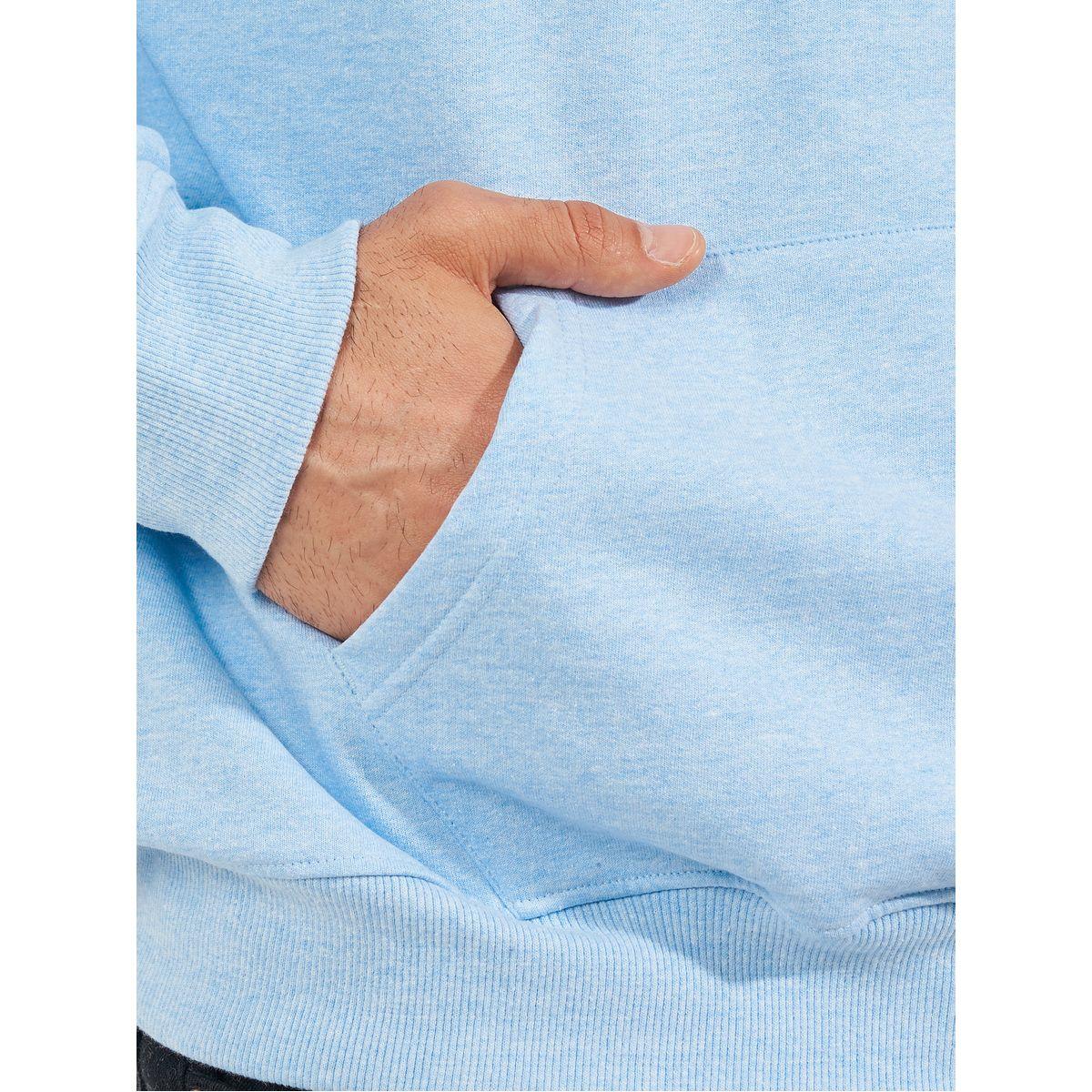 Styli Relaxed Fit Fleece Hoodie with Kangaroo Pocket-men-winterwear-hoodiesandsweatshirts-image-3