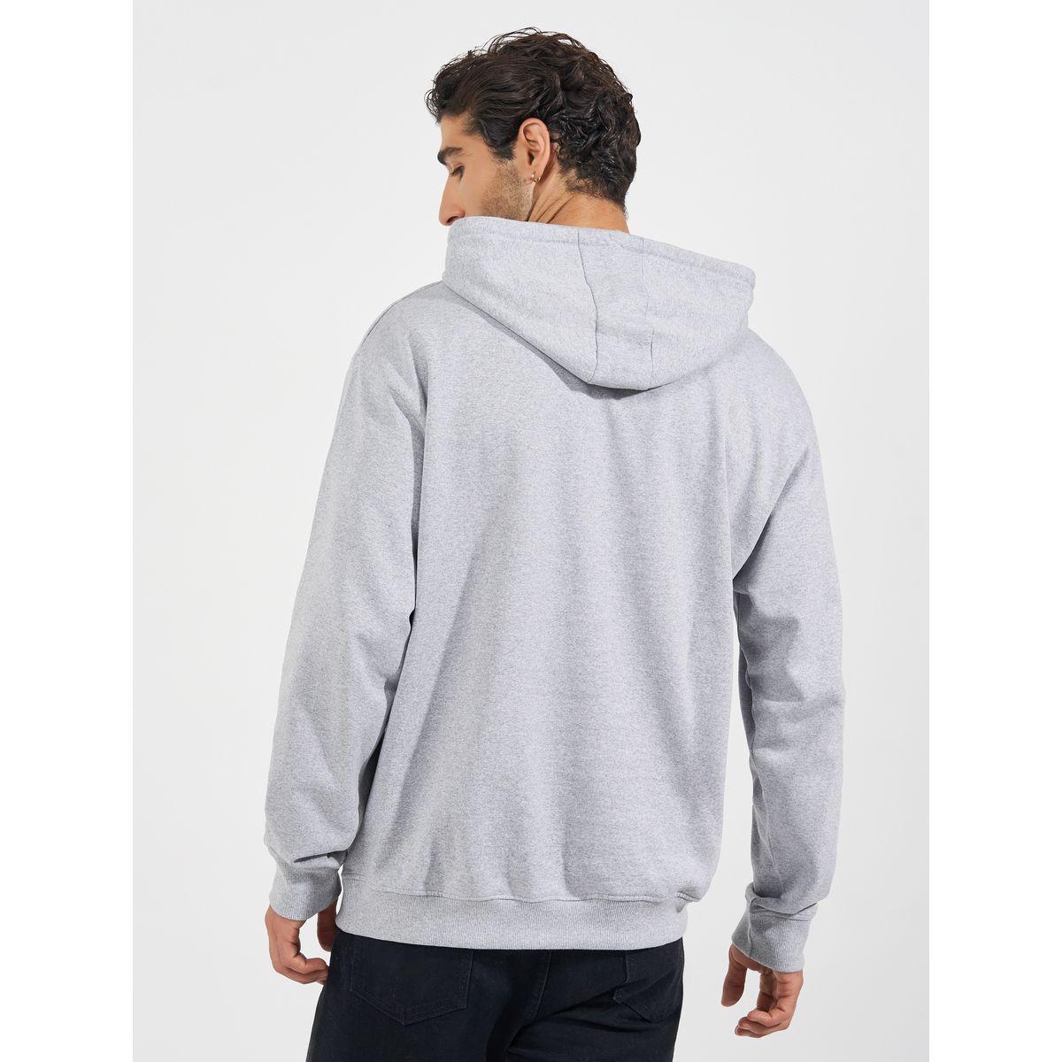 Styli Relaxed Fit Fleece Hoodie with Kangaroo Pocket-men-winterwear-hoodiesandsweatshirts-image-4