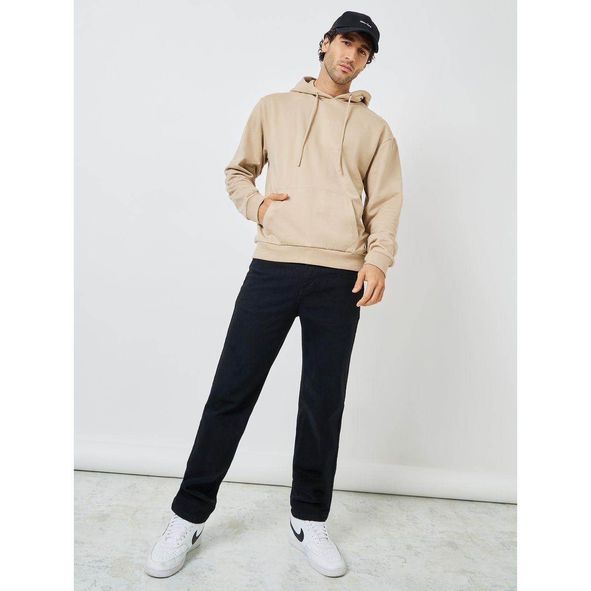 هودي فليس بجيوب بنمط كانجارو-men-winterwear-hoodiesandsweatshirts-image-1