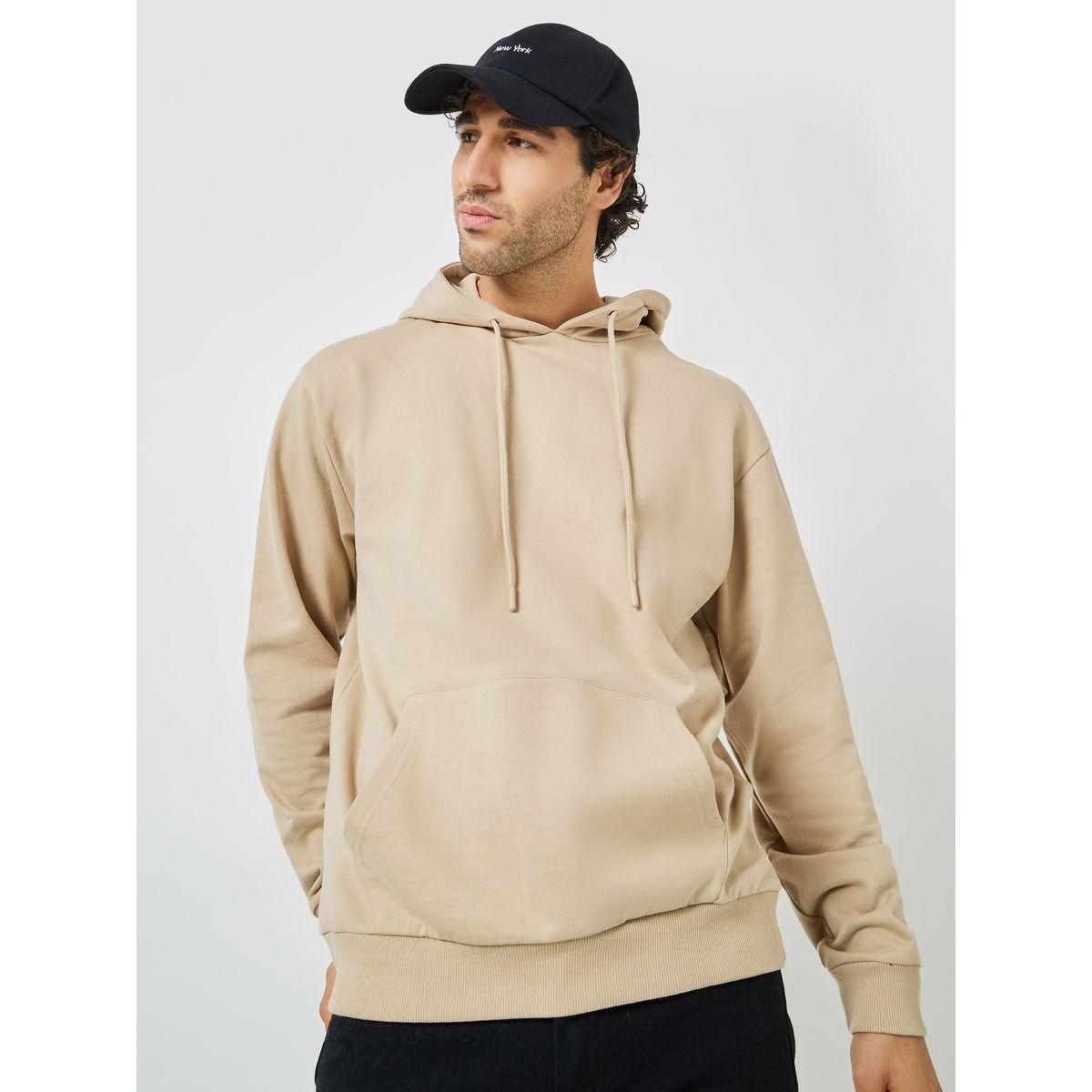 هودي فليس بجيوب بنمط كانجارو-men-winterwear-hoodiesandsweatshirts-image-2