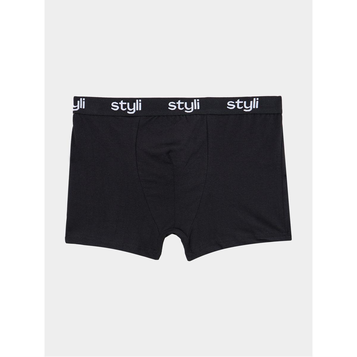 Styli Unwind Pack of 3 - Printed Waistband Trunks-men-clothing-innerwear-underwear-image-2
