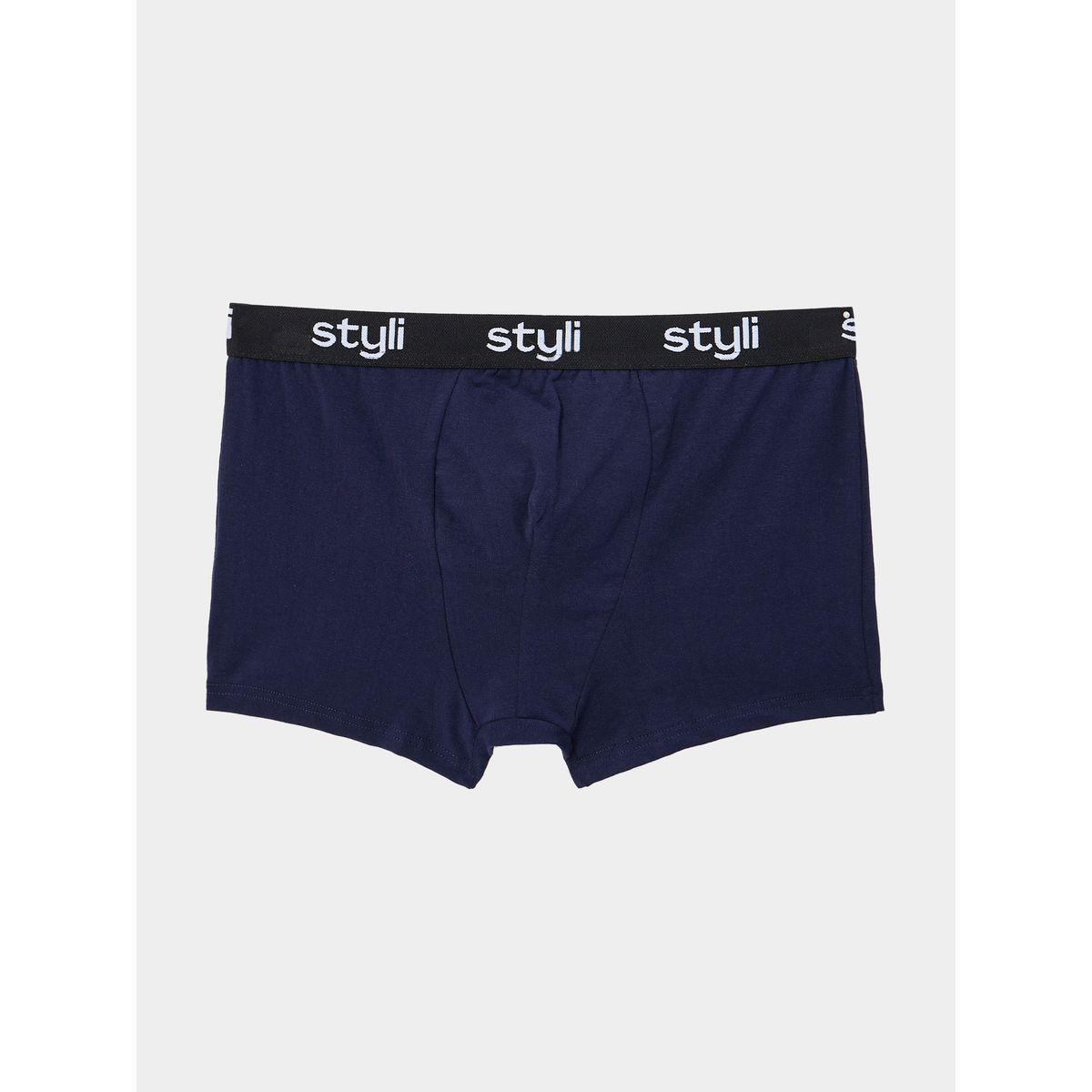 Styli Unwind Pack of 3 - Printed Waistband Trunks-men-clothing-innerwear-underwear-image-3