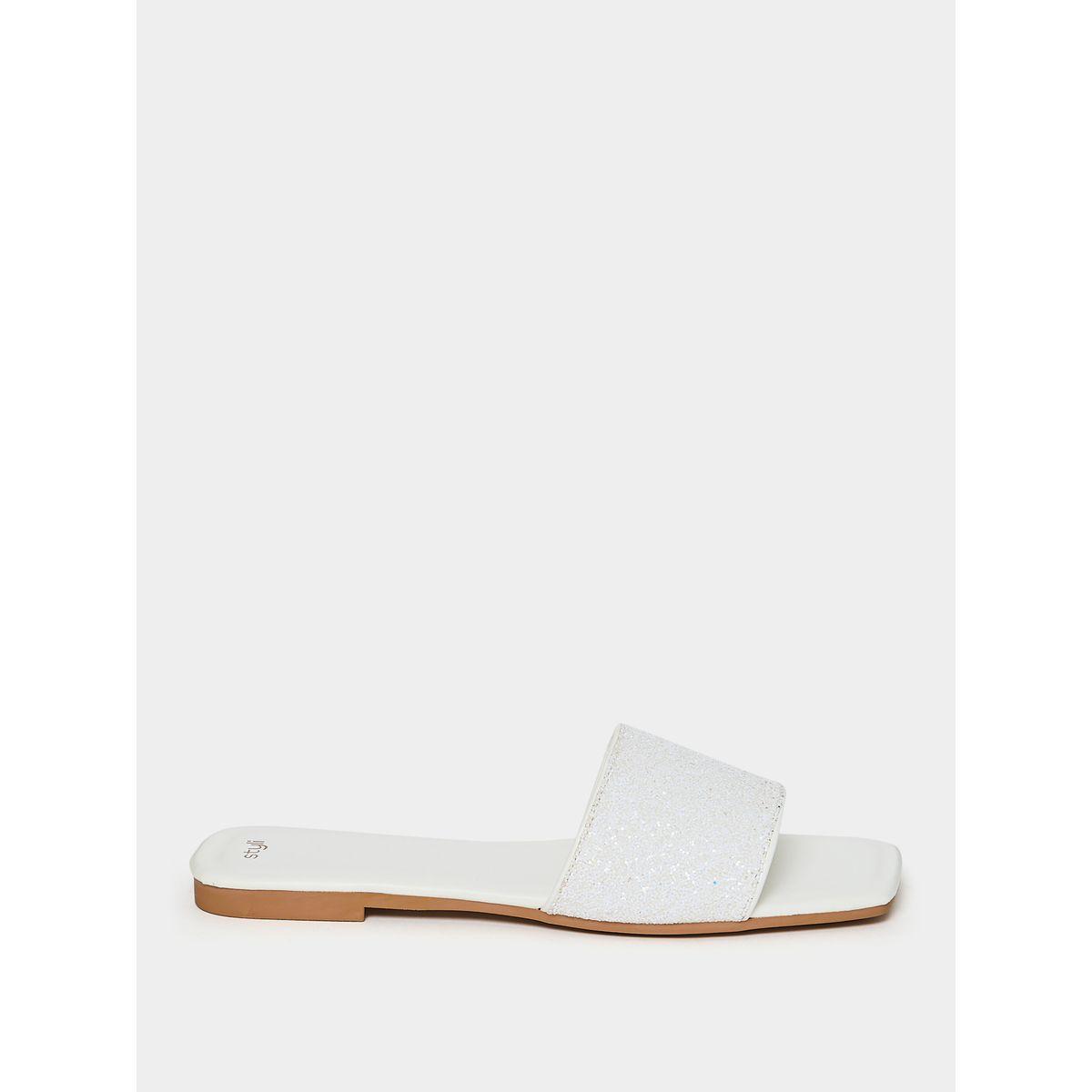 Styli Glitter Band Flat Sandal-women-shoes-sandals-flats-image-2