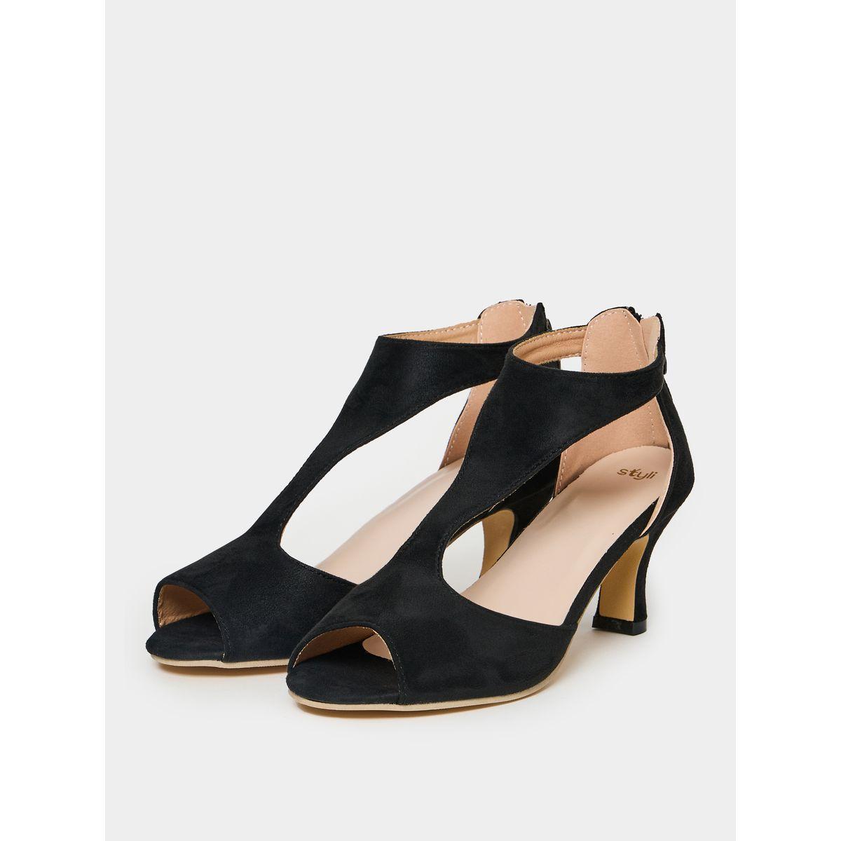 Styli Zip Detail Low Heel Sandal-women-shoes-heels-image-3