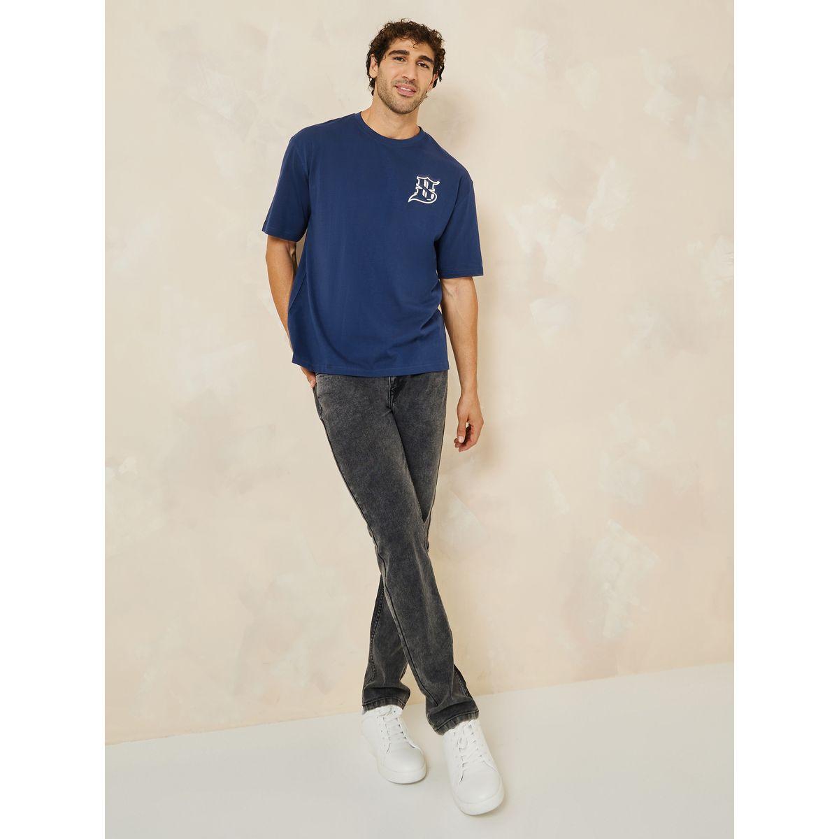 تيشيرت واسع بأكمام قصيرة-men-clothing-tshirtsandpolos-tshirts-image-2
