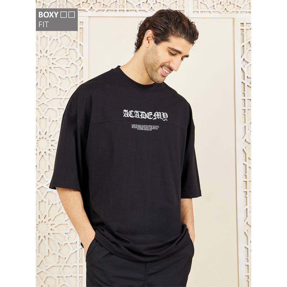 Styli Limited Embroidered Detail Compact Jersey Boxy T-Shirt-men-clothing-tshirtsandpolos-tshirts-image-1