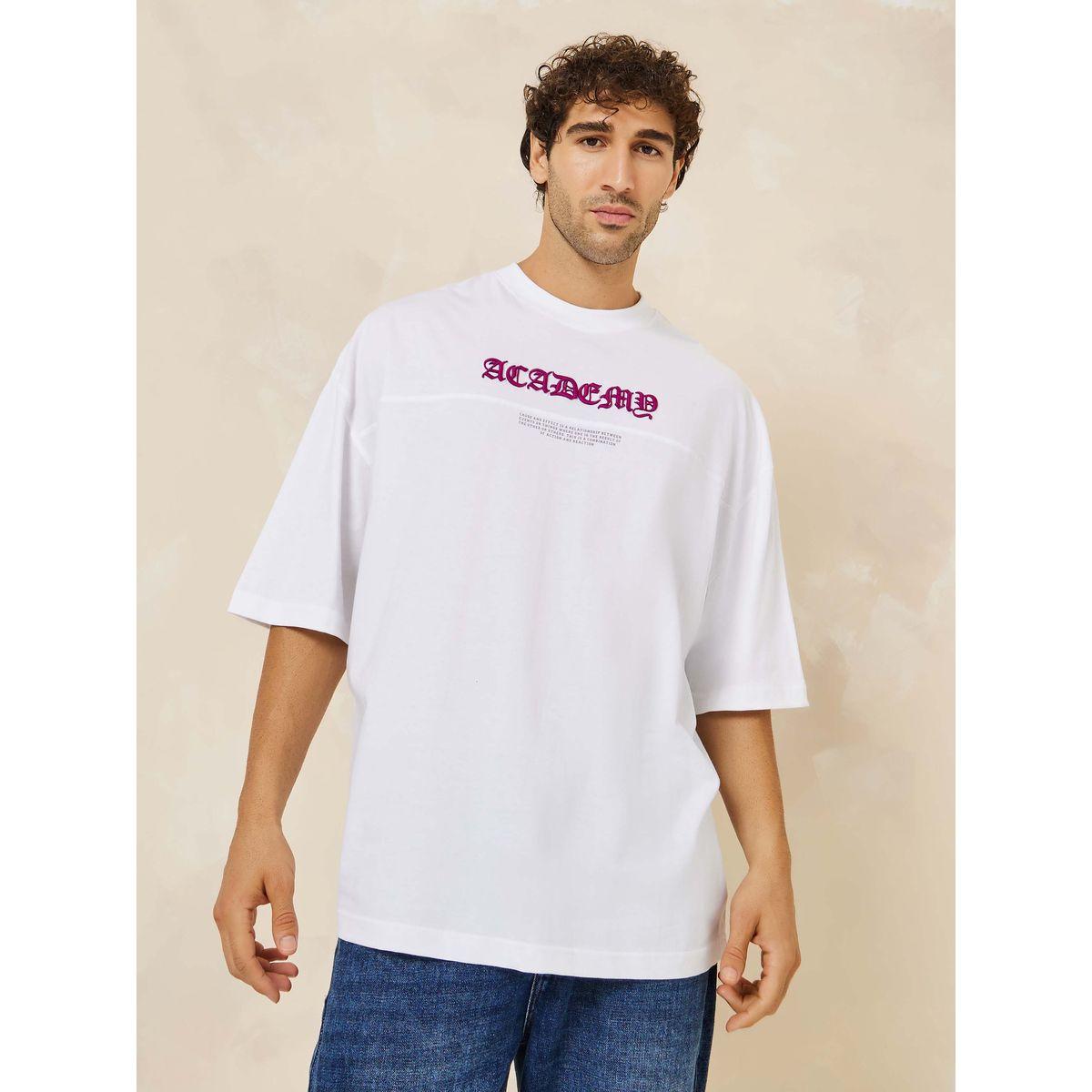 تيشيرت بوكسي بتفاصيل مطرزة-men-clothing-tshirtsandpolos-tshirts-image-1