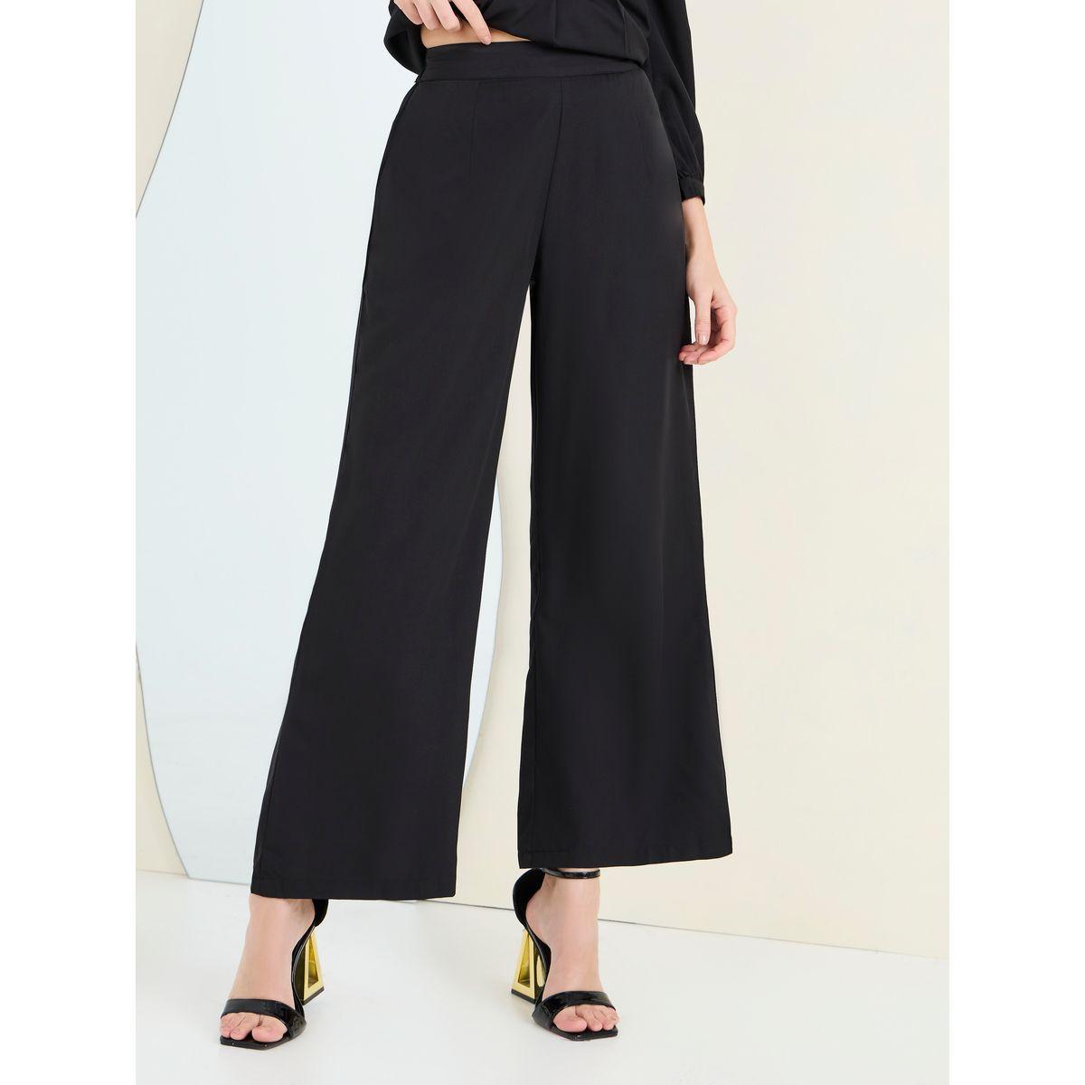 Styli Solid Peplum Belted Top & Trouser Co-Ords-women-clothing-coordsets-image-4