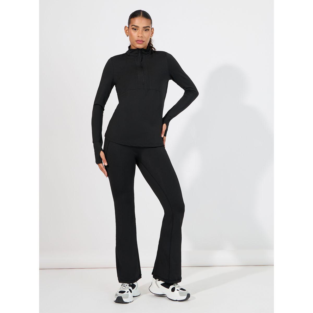 بلوزة بنصف سحَّاب غلق ودرزات-women-clothing-sportswearandactivewear-tshirtsandvests-image-3