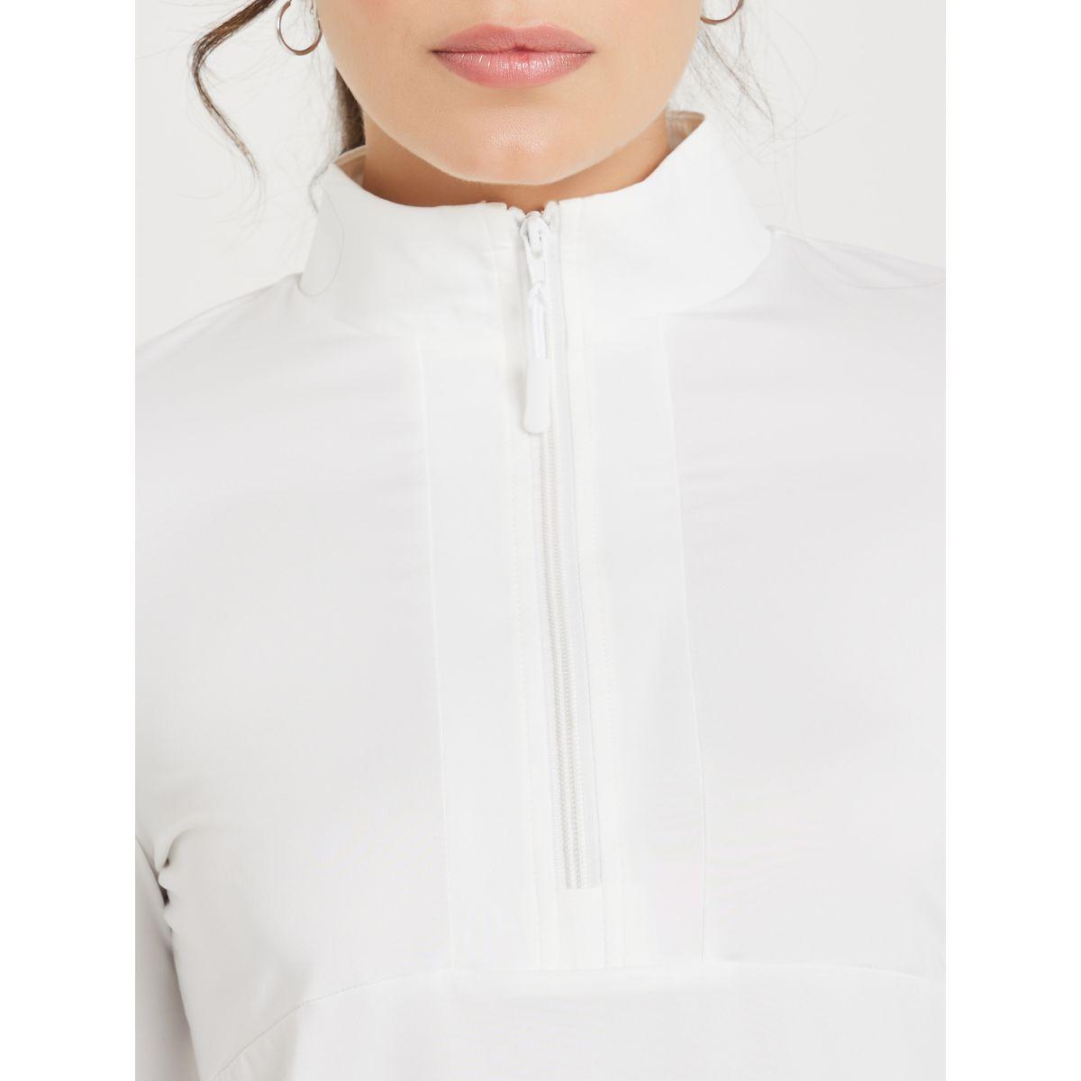 Styli Active Half Zip Up Multi Panel Seam Thumbhole Detail Active Top-women-clothing-sportswearandactivewear-tshirtsandvests-image-4